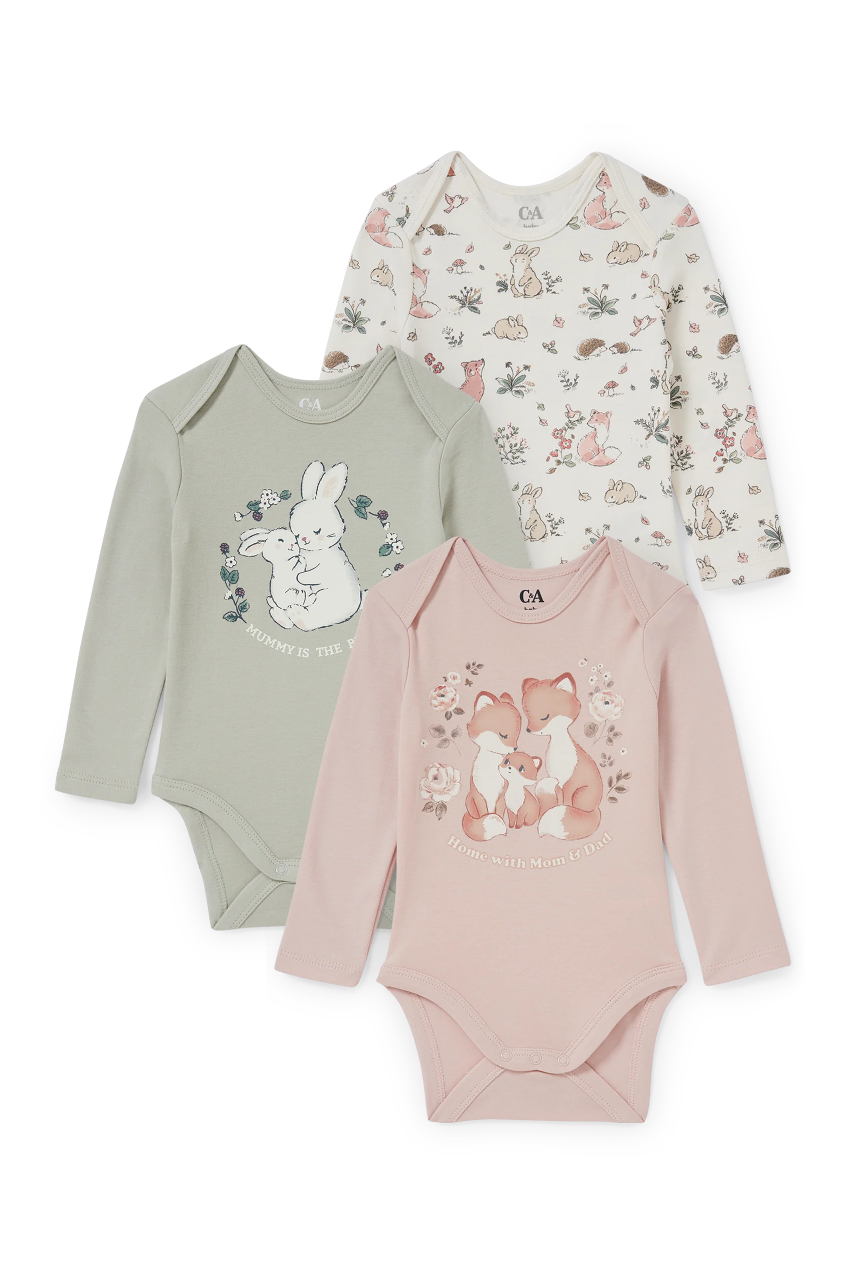 Multipack of 3 - baby bodysuit