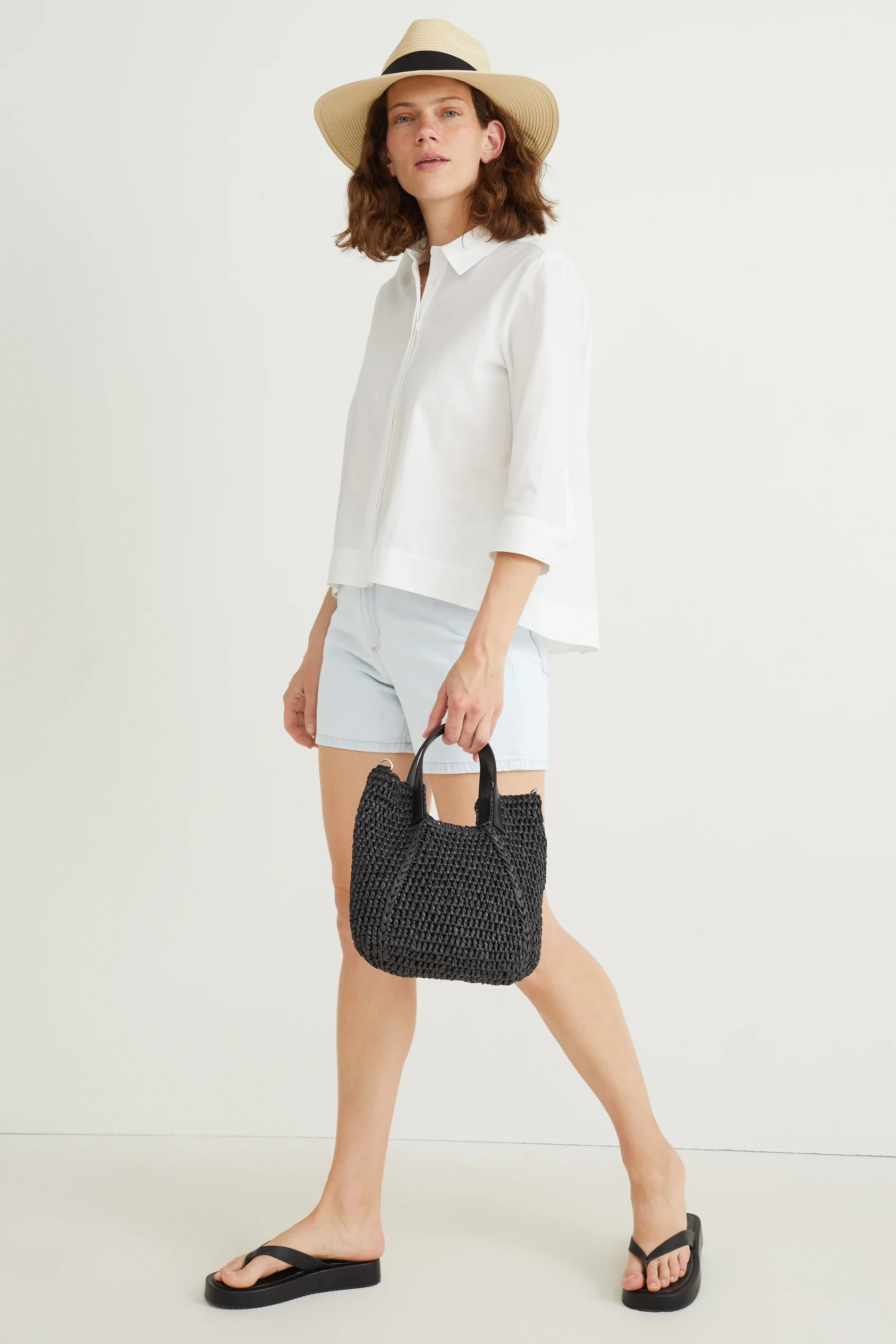 Denim shorts - high waist