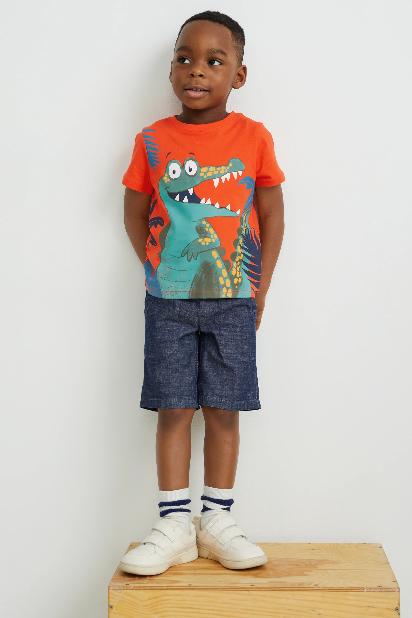 Set - short sleeve T-shirt and shorts - 2 piece