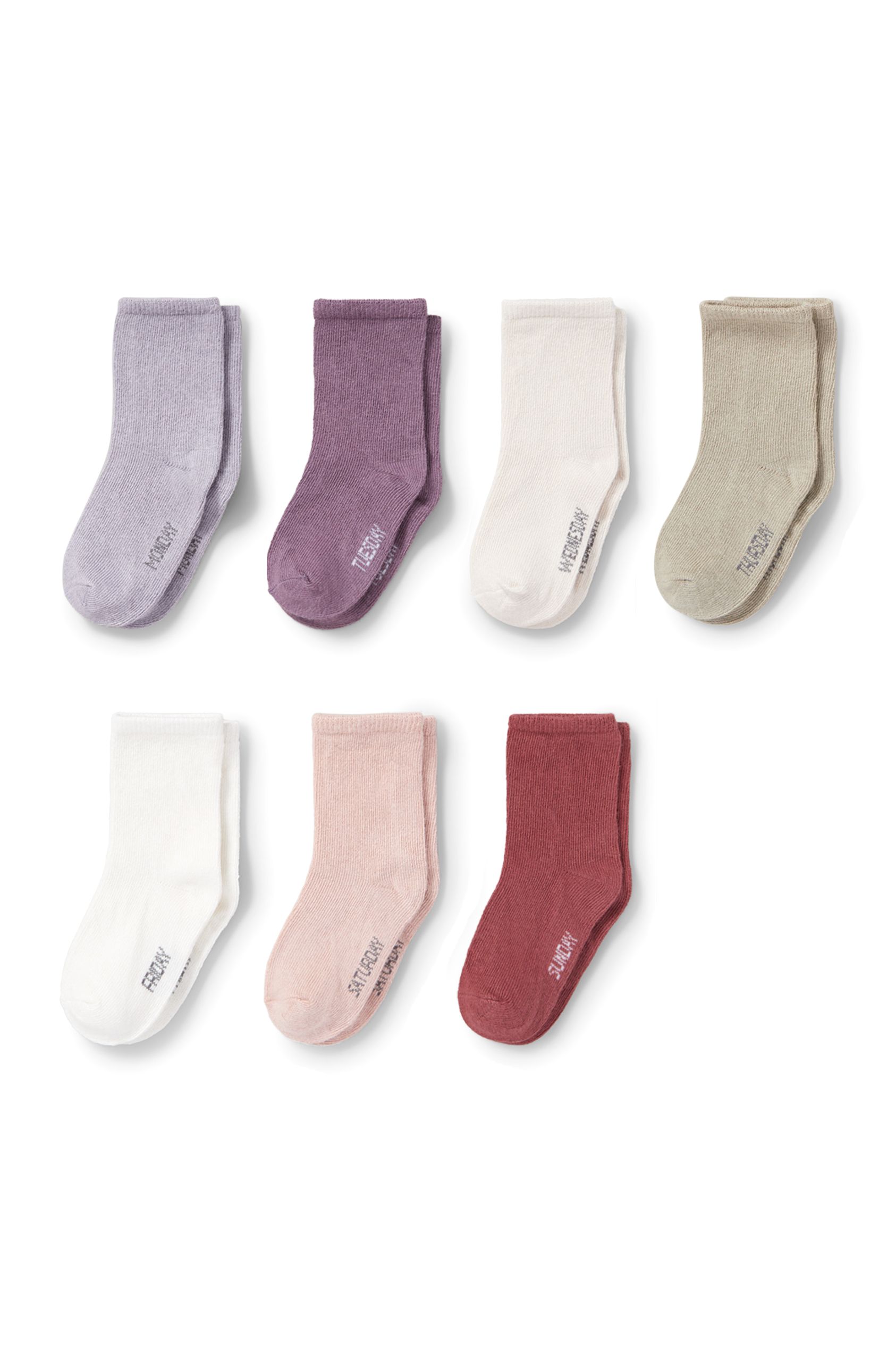 Multipack of 7 - baby socks