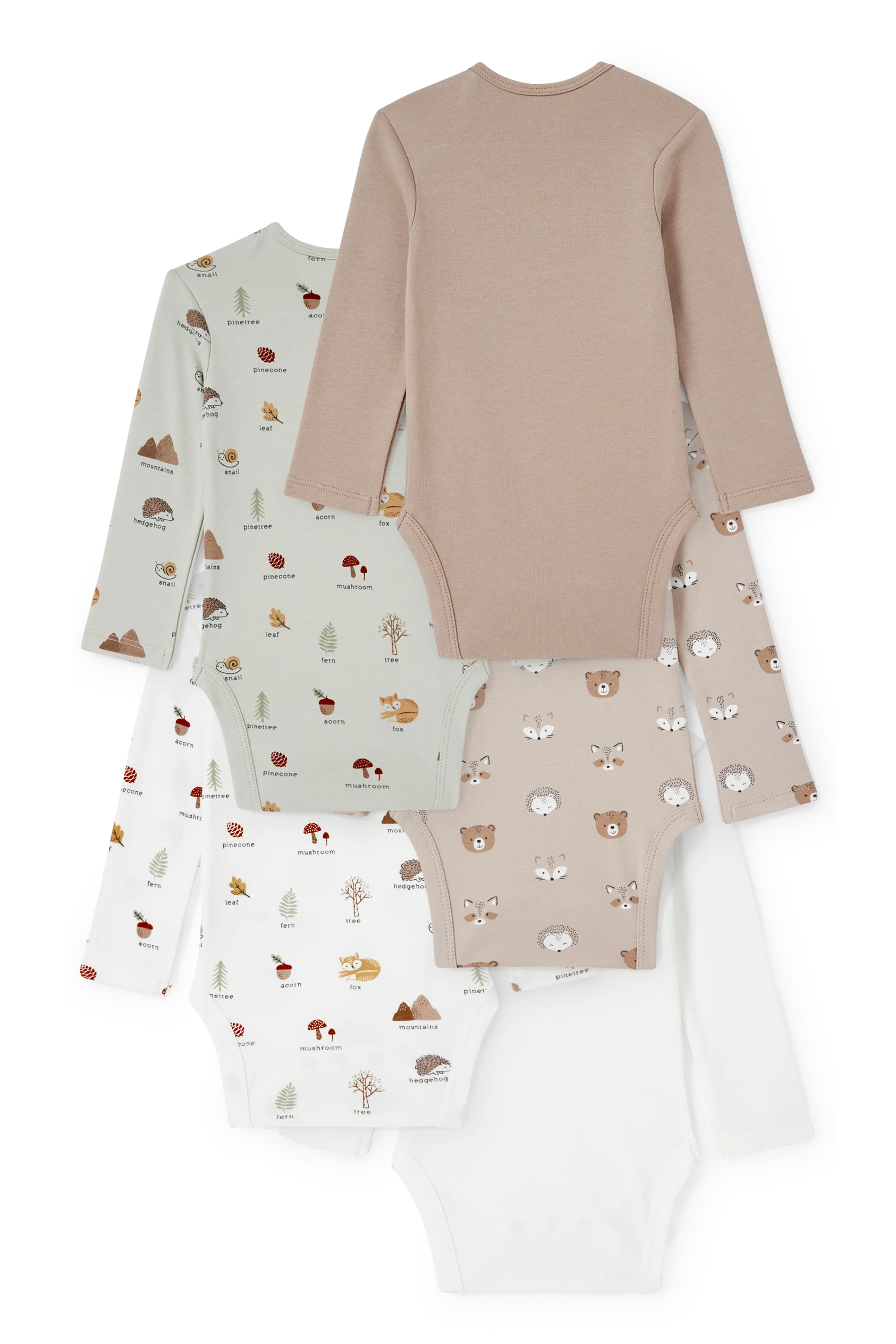 Multipack of 5 - baby bodysuit