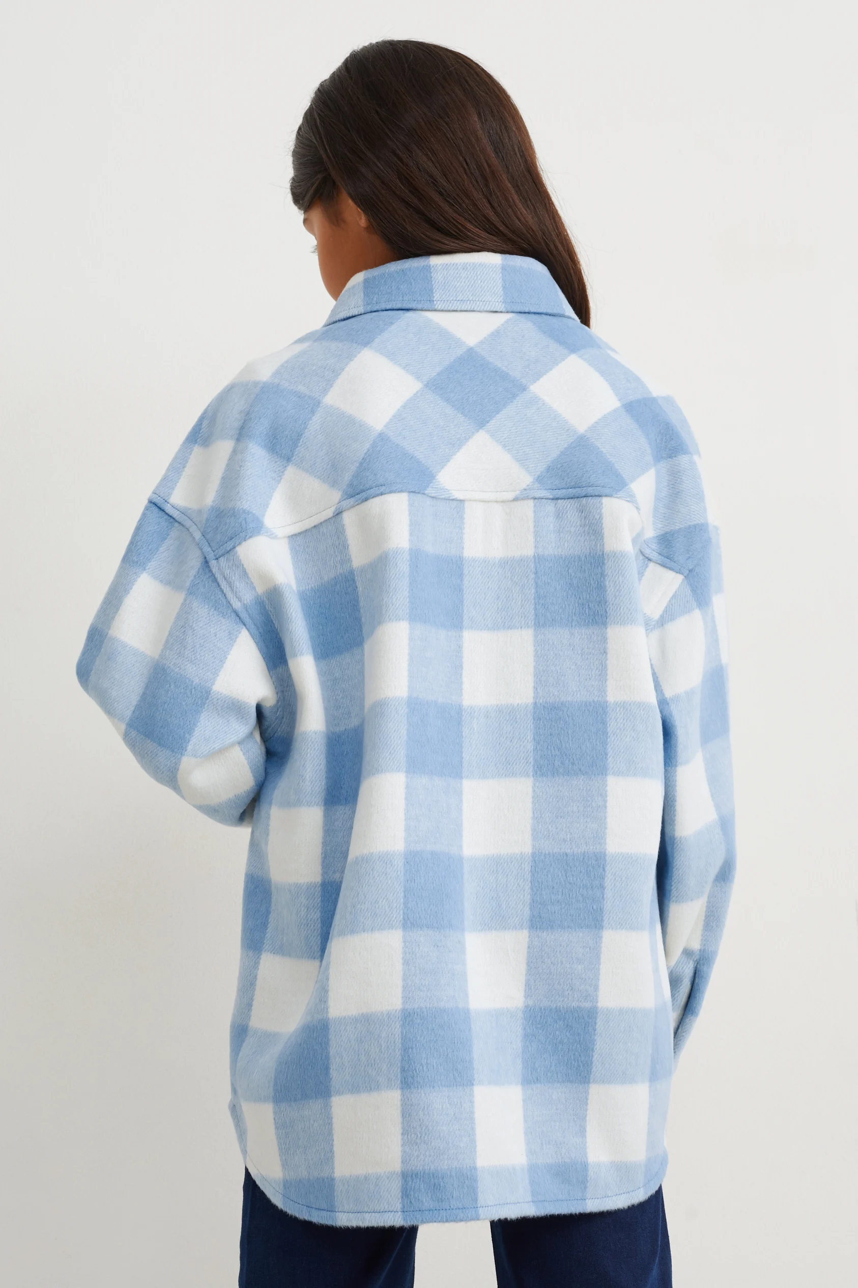 Flannel blouse - check