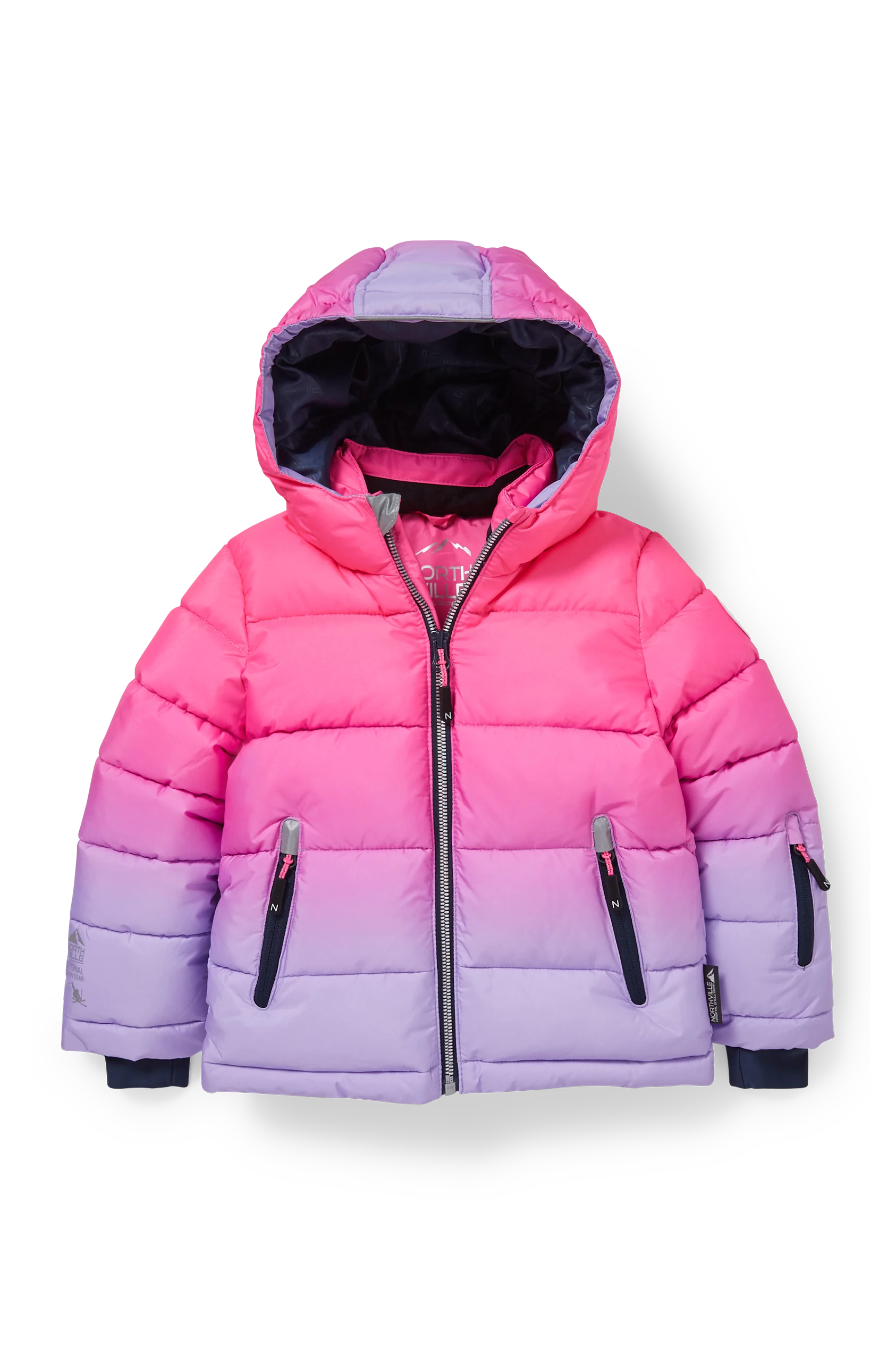 Ski jacket with hood