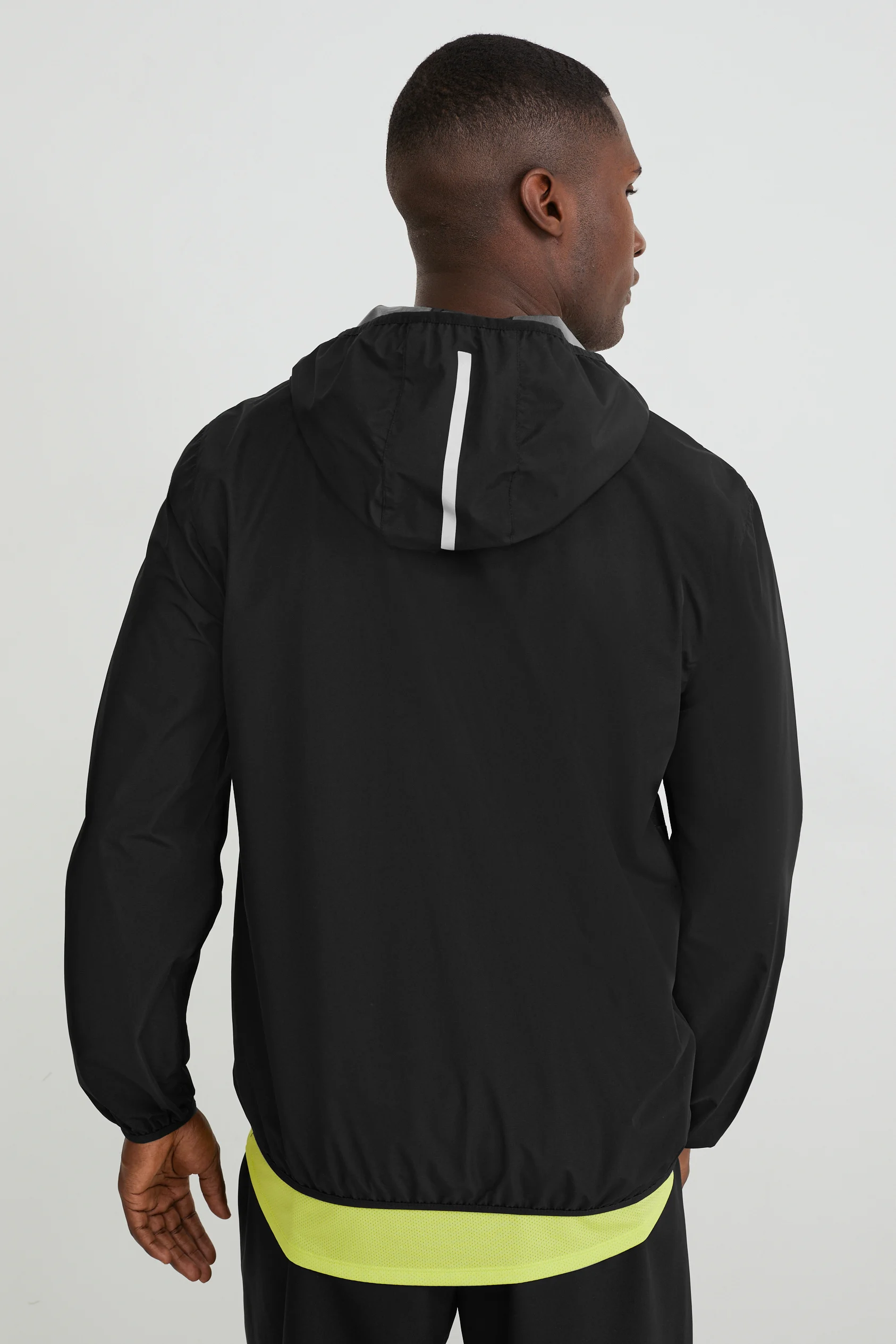 Outdoor jacket with hood