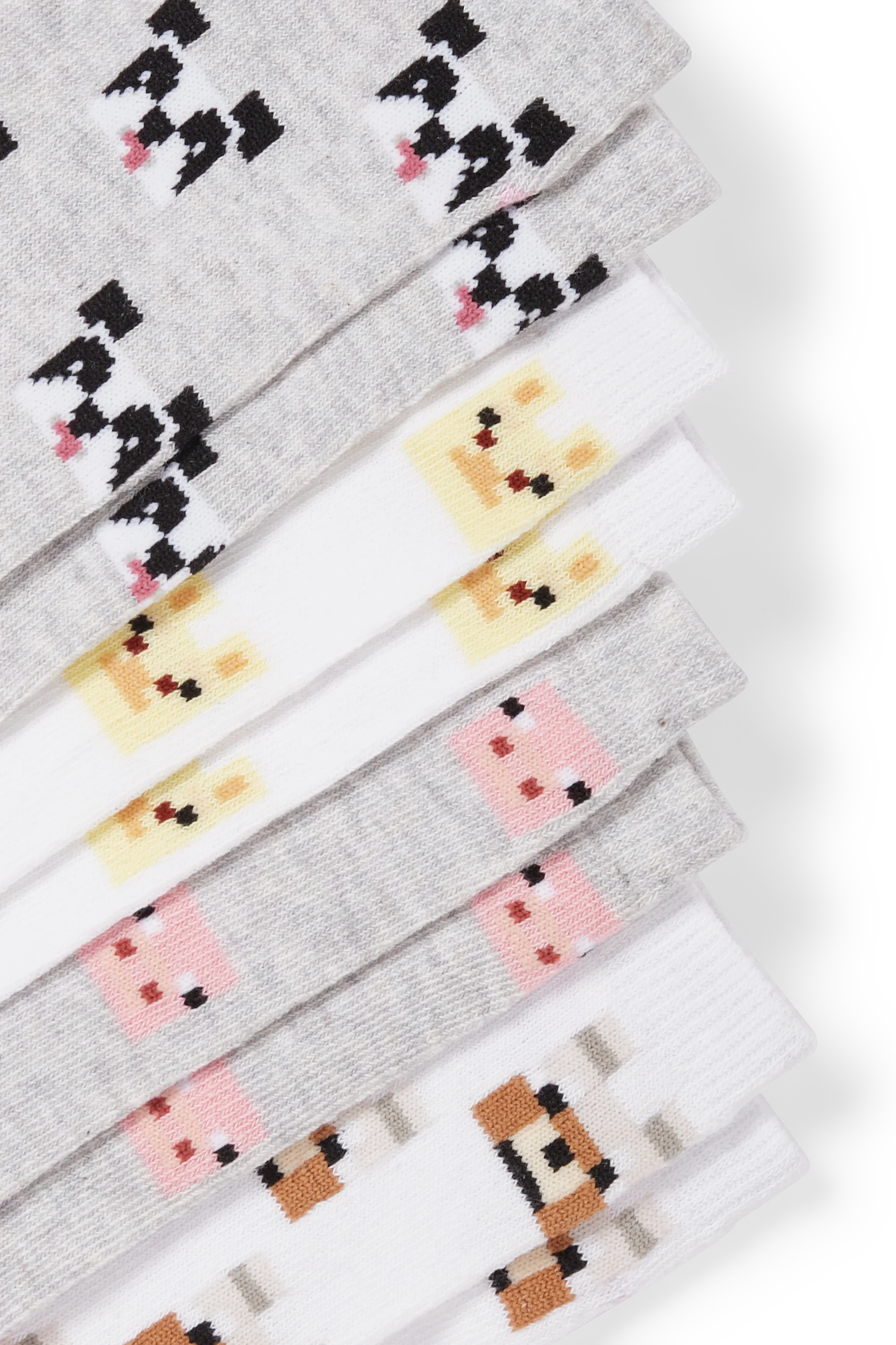 Multipack of 4 - Minecraft - trainer socks with motif