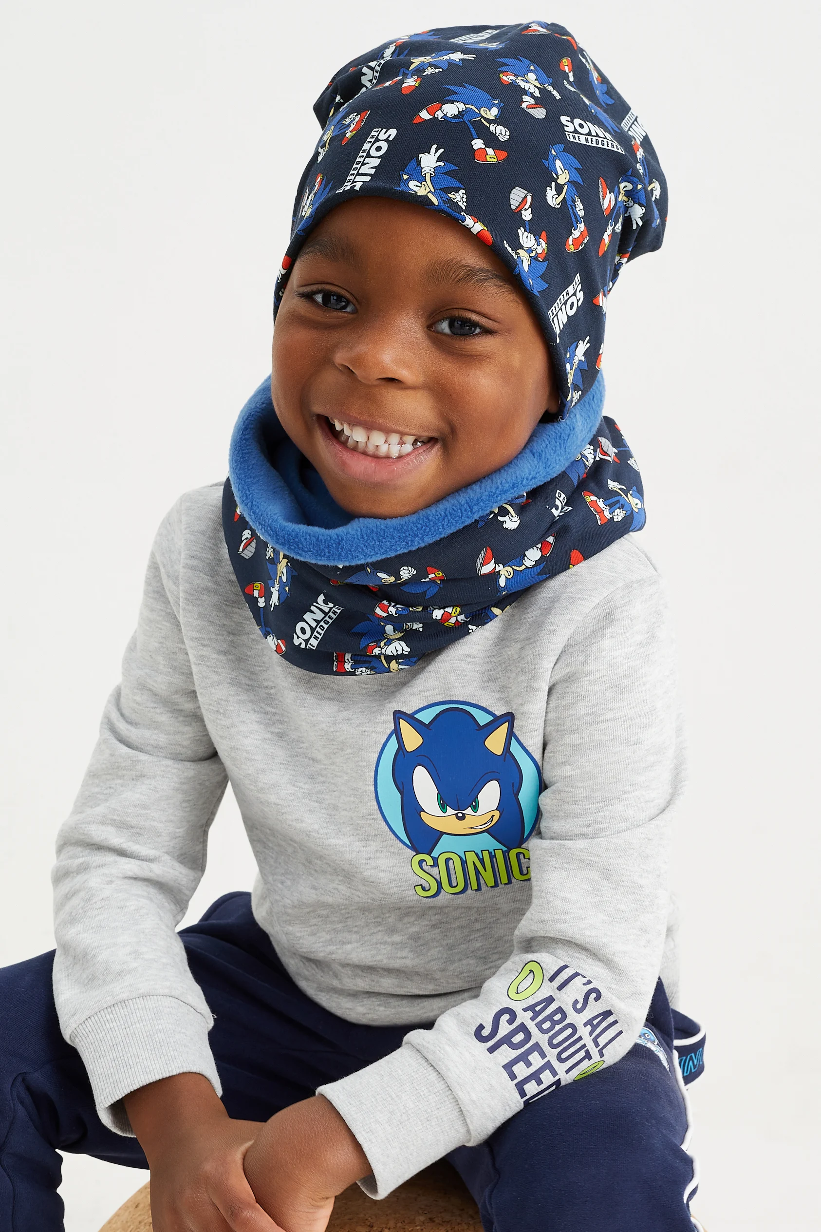 Sonic - set - hat and snood - 2 piece