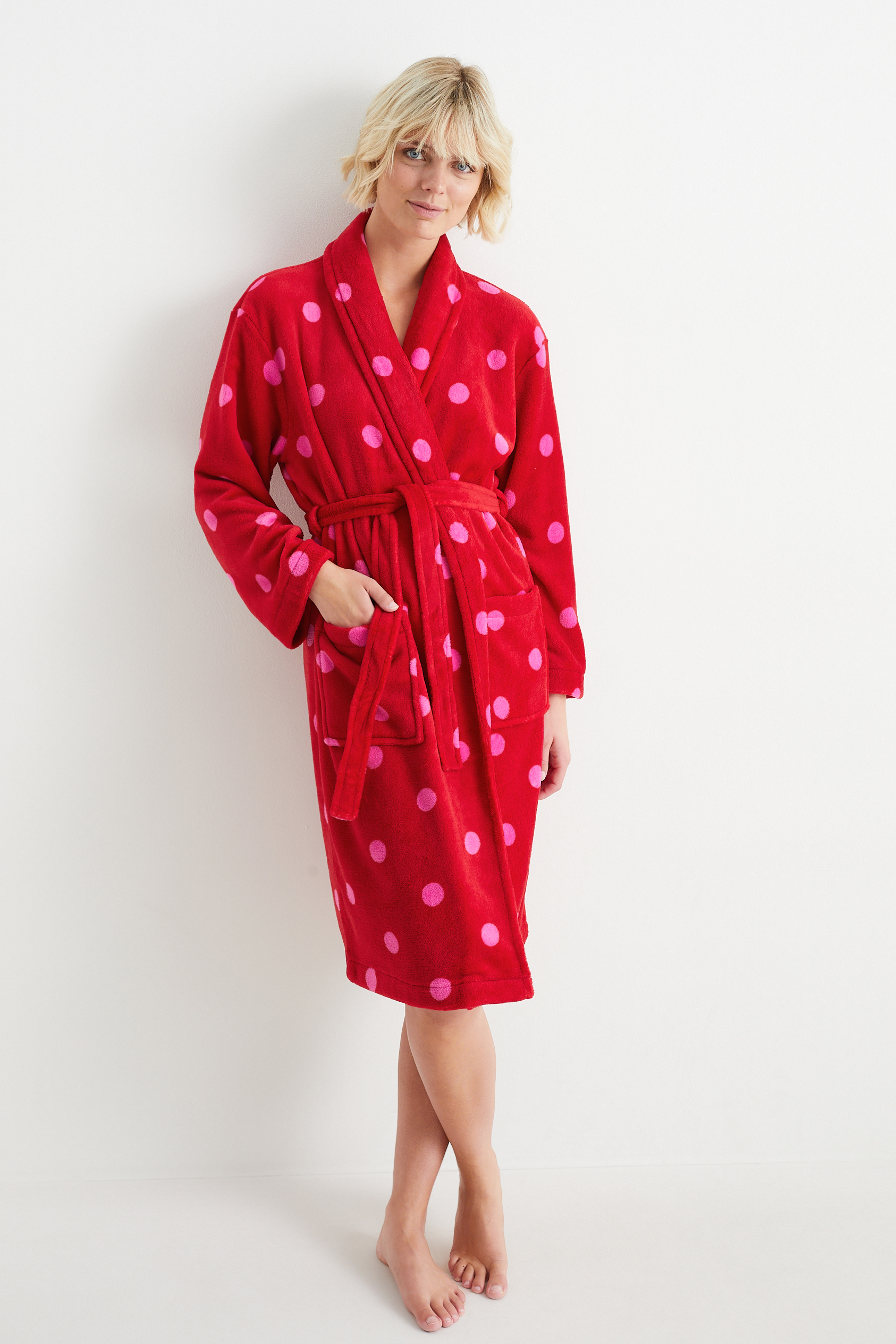 Bathrobe - polka dot