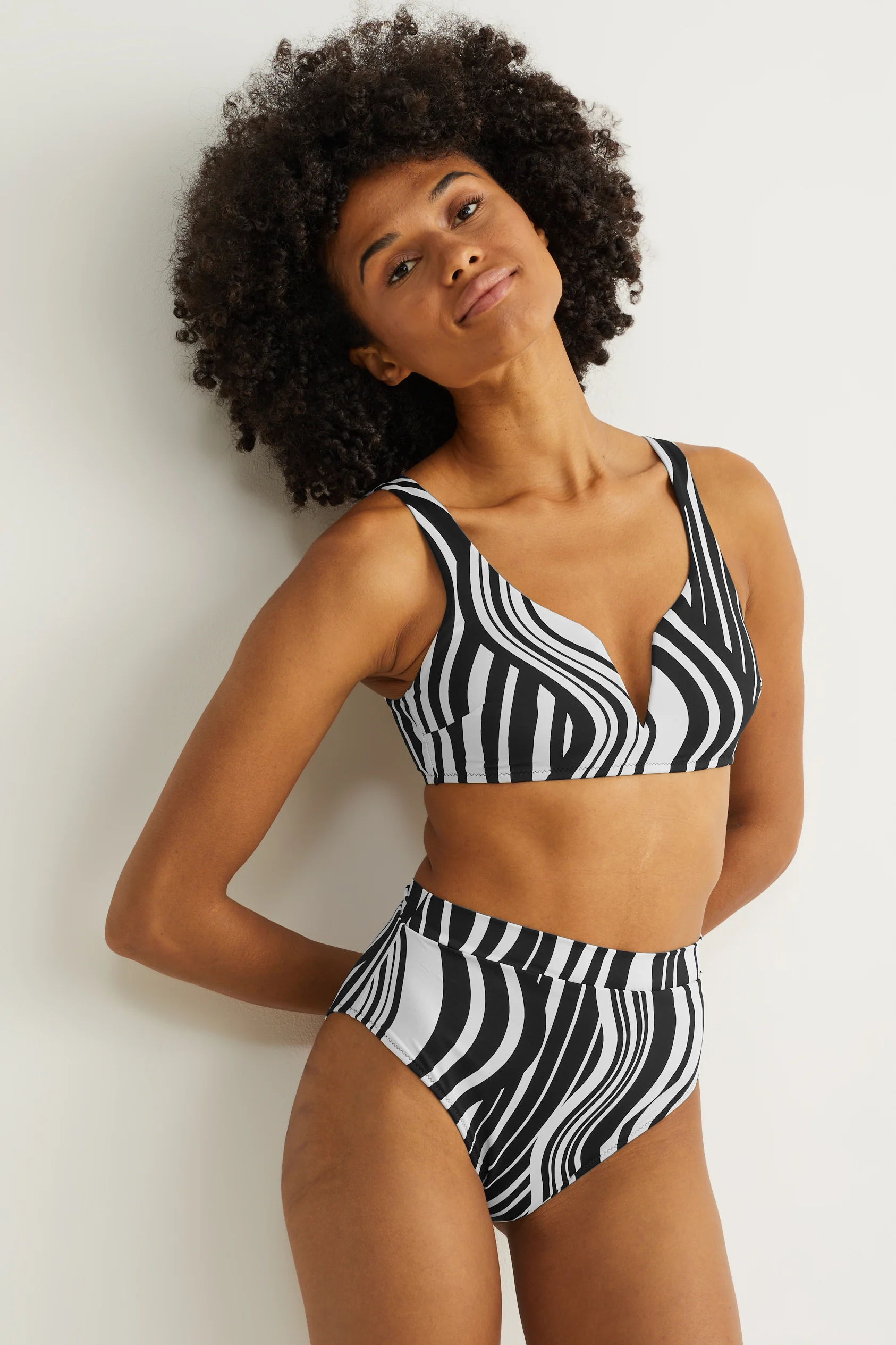 Bikini bottoms - high waist - LYCRA? XTRA LIFE?