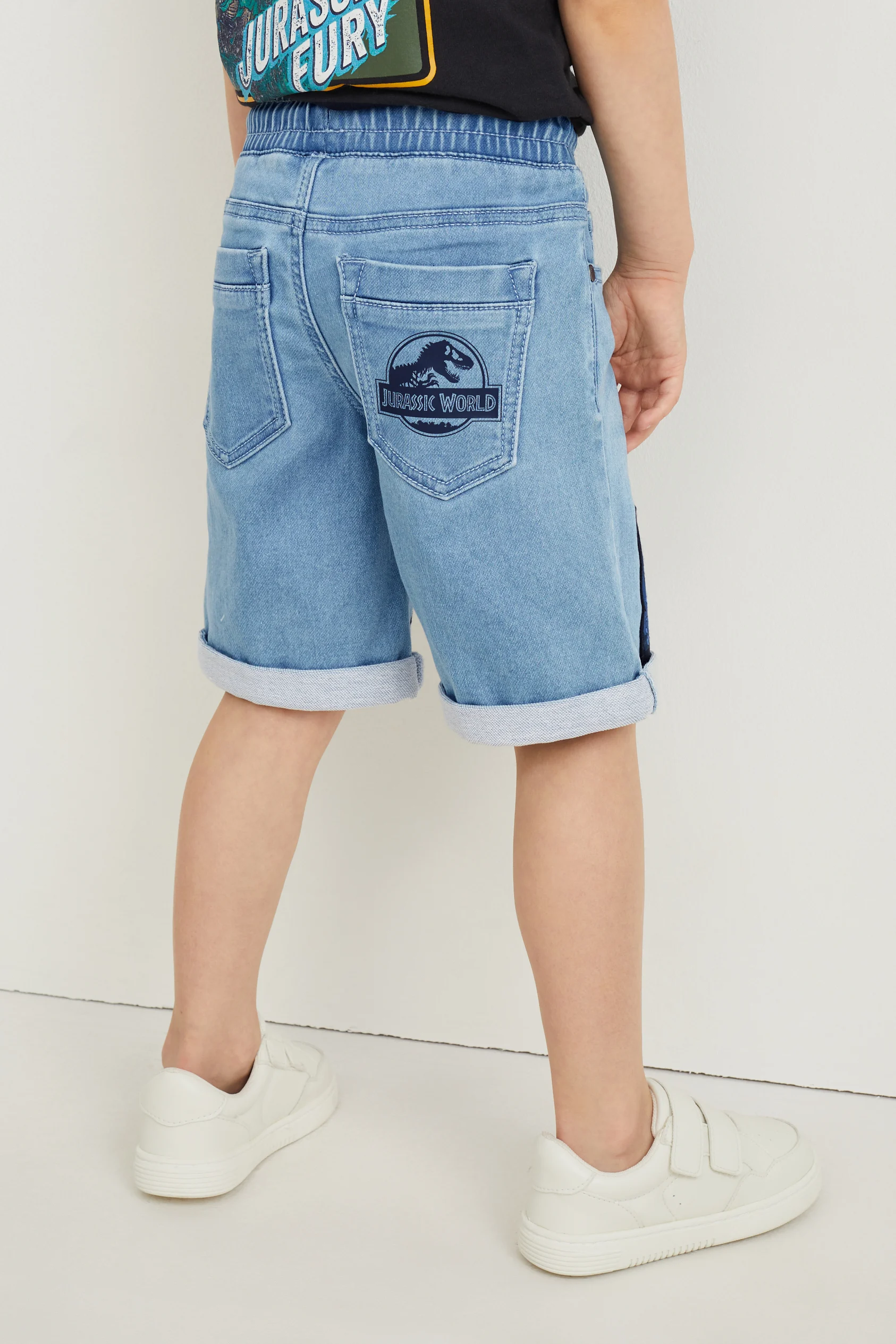 Jurassic World - denim bermuda shorts