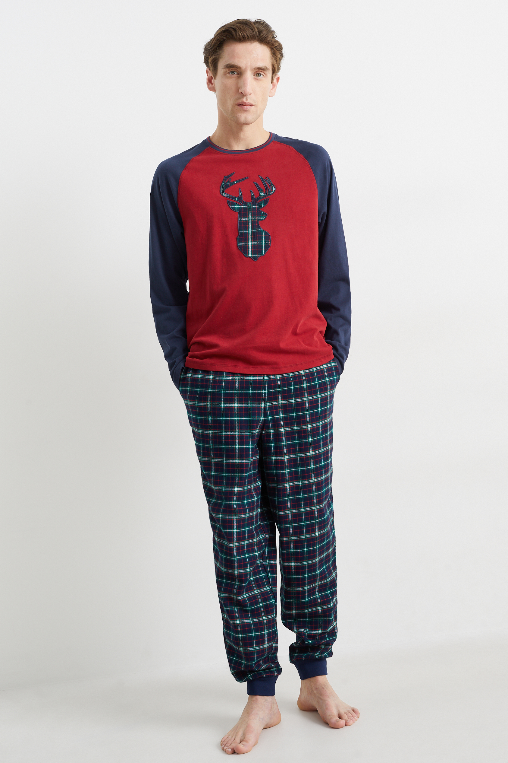 Christmas pyjamas with flannel bottoms
