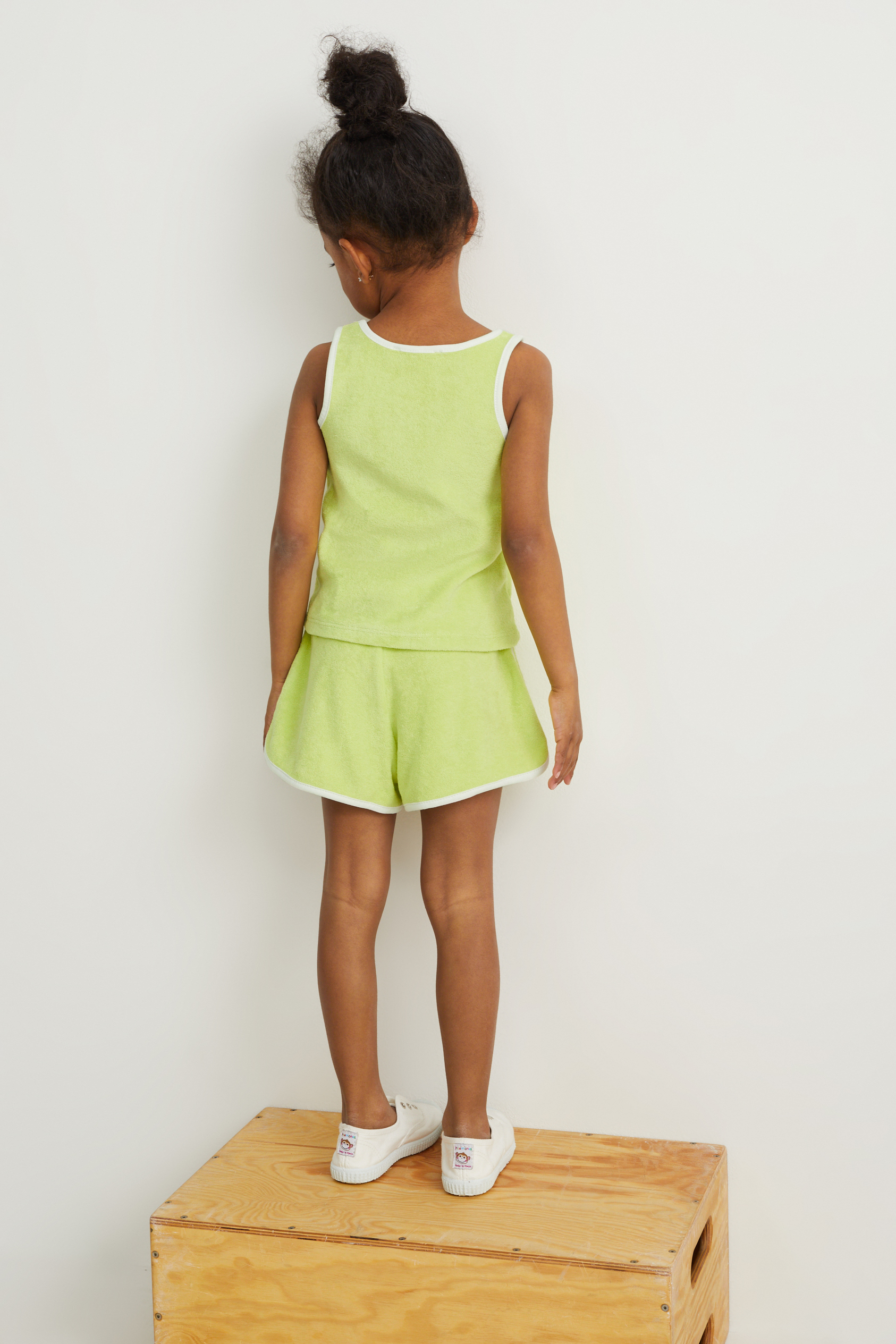 Set - terry cloth top and shorts - 2 piece