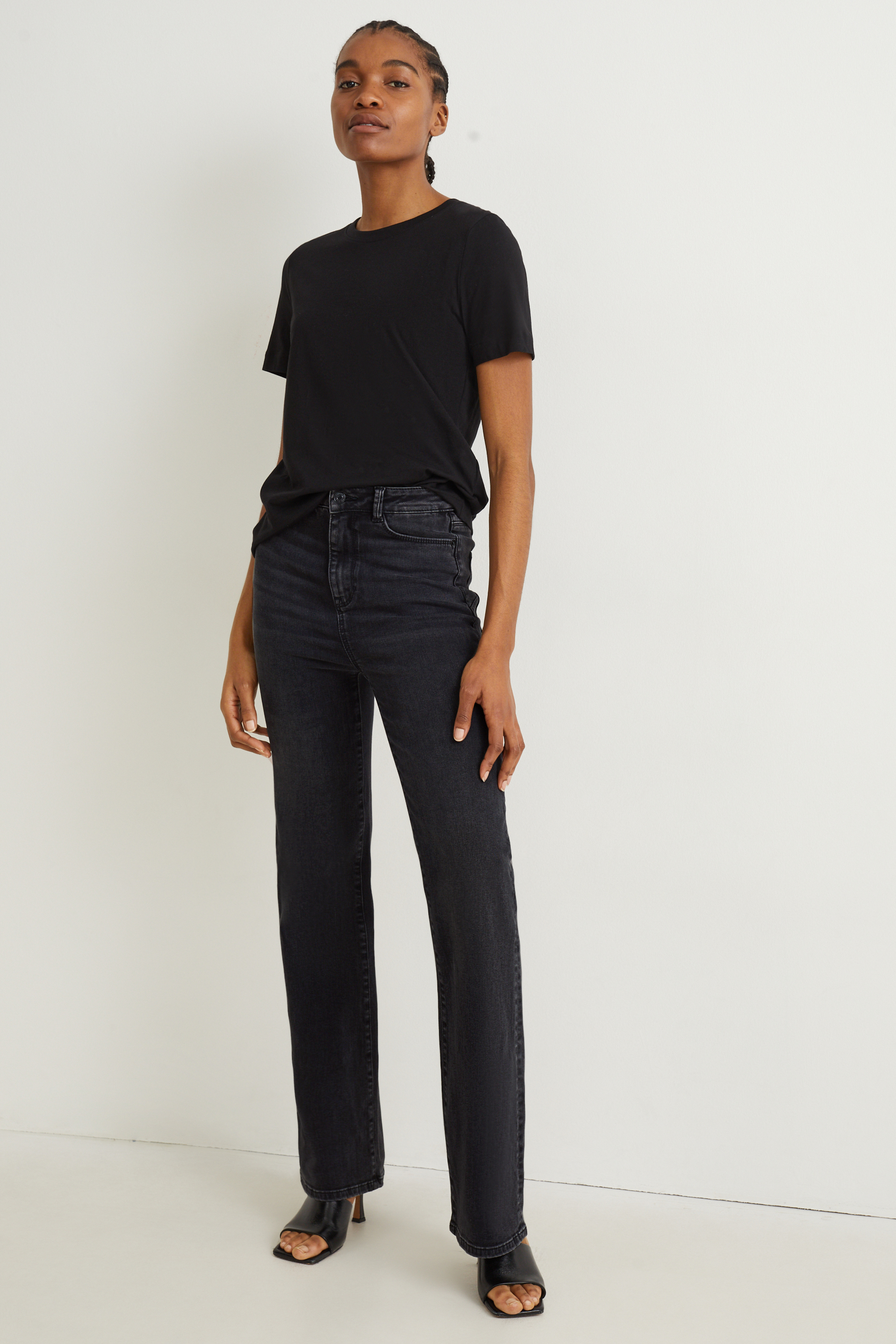 Flared jeans - high waist - shaping jeans - LYCRA?