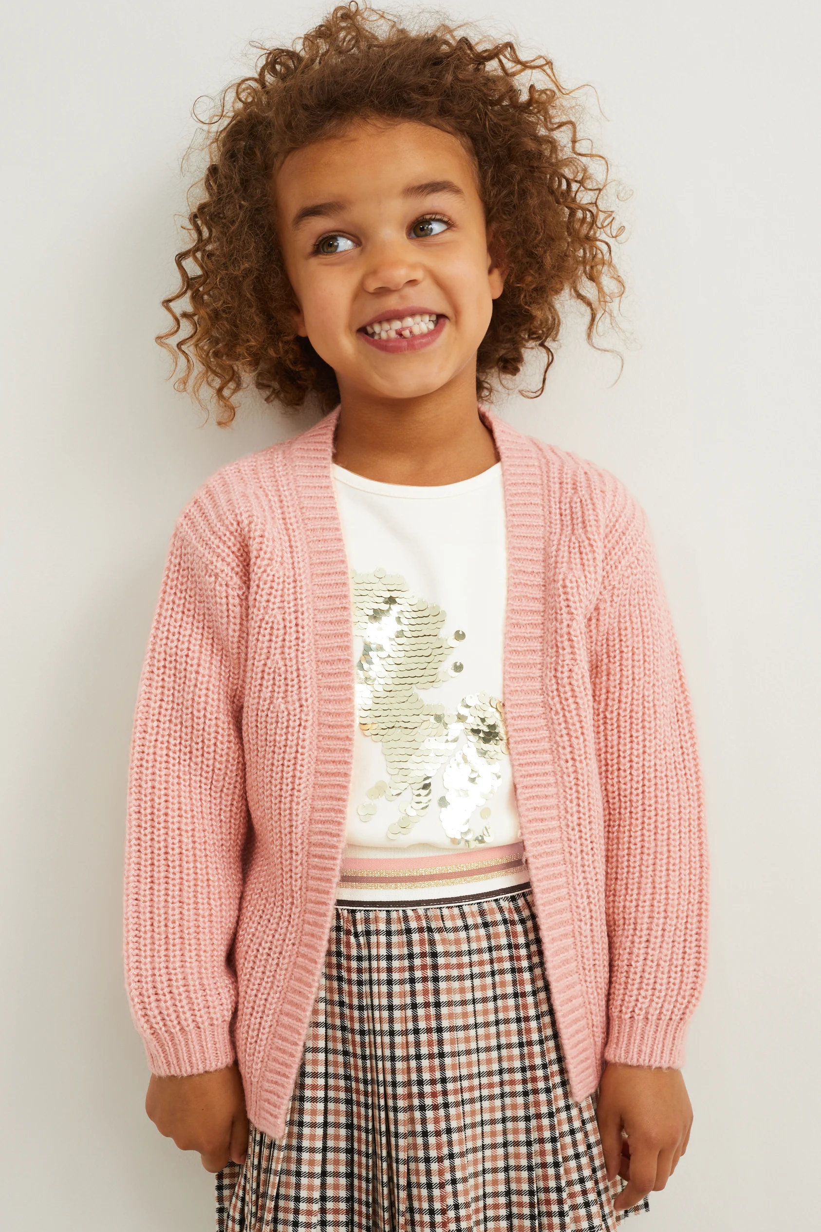 Unicorn - set - long sleeve top and cardigan - 2 piece