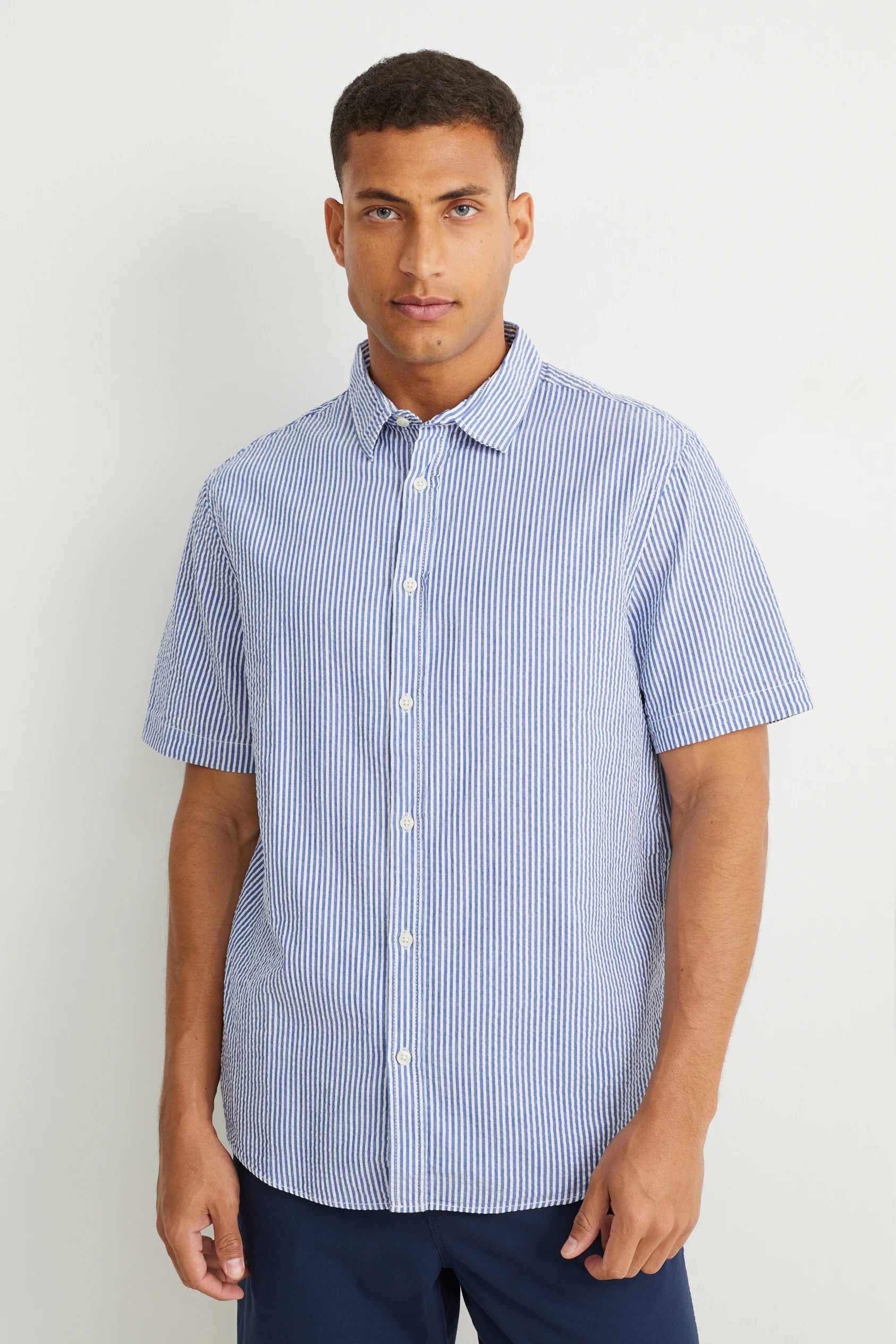 Shirt - regular fit - kent collar - striped
