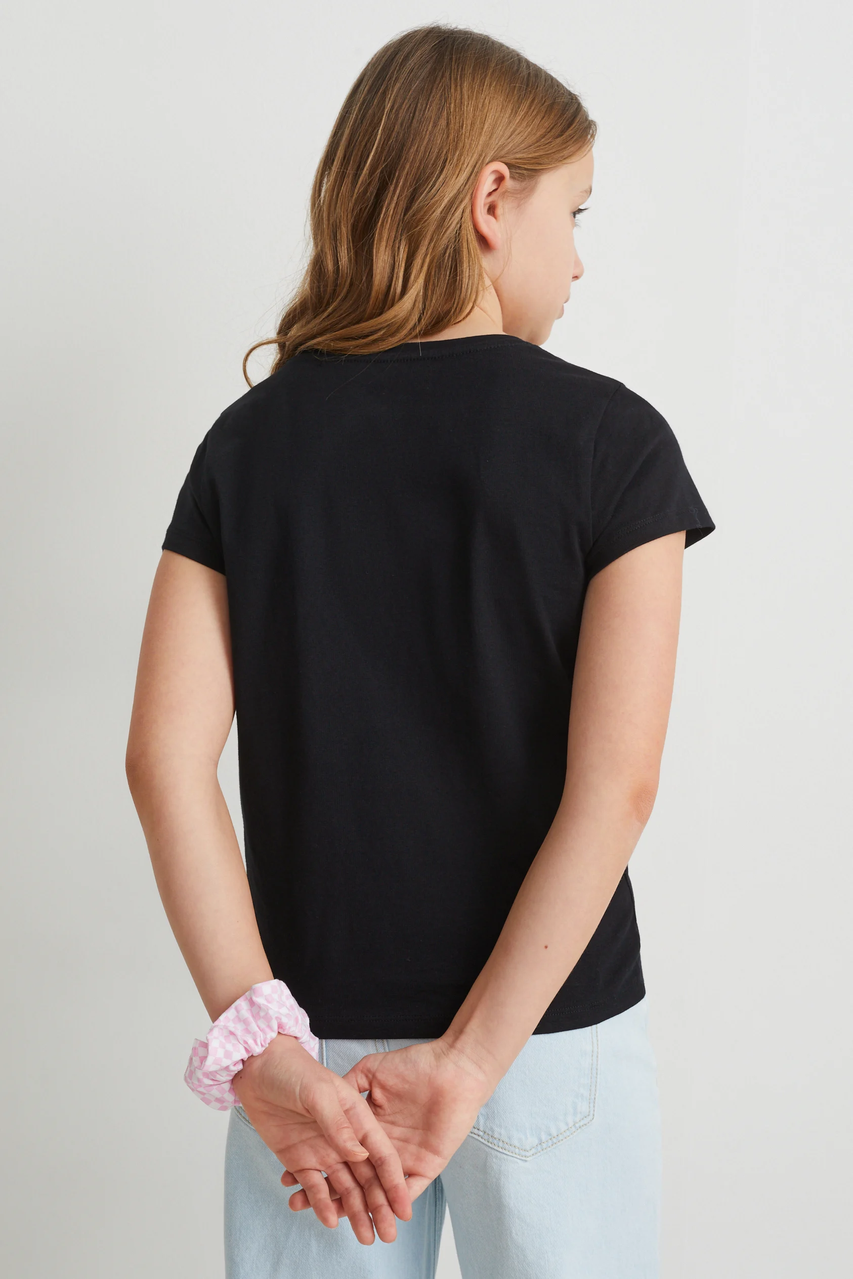 Set - short sleeve T-shirt and scrunchie