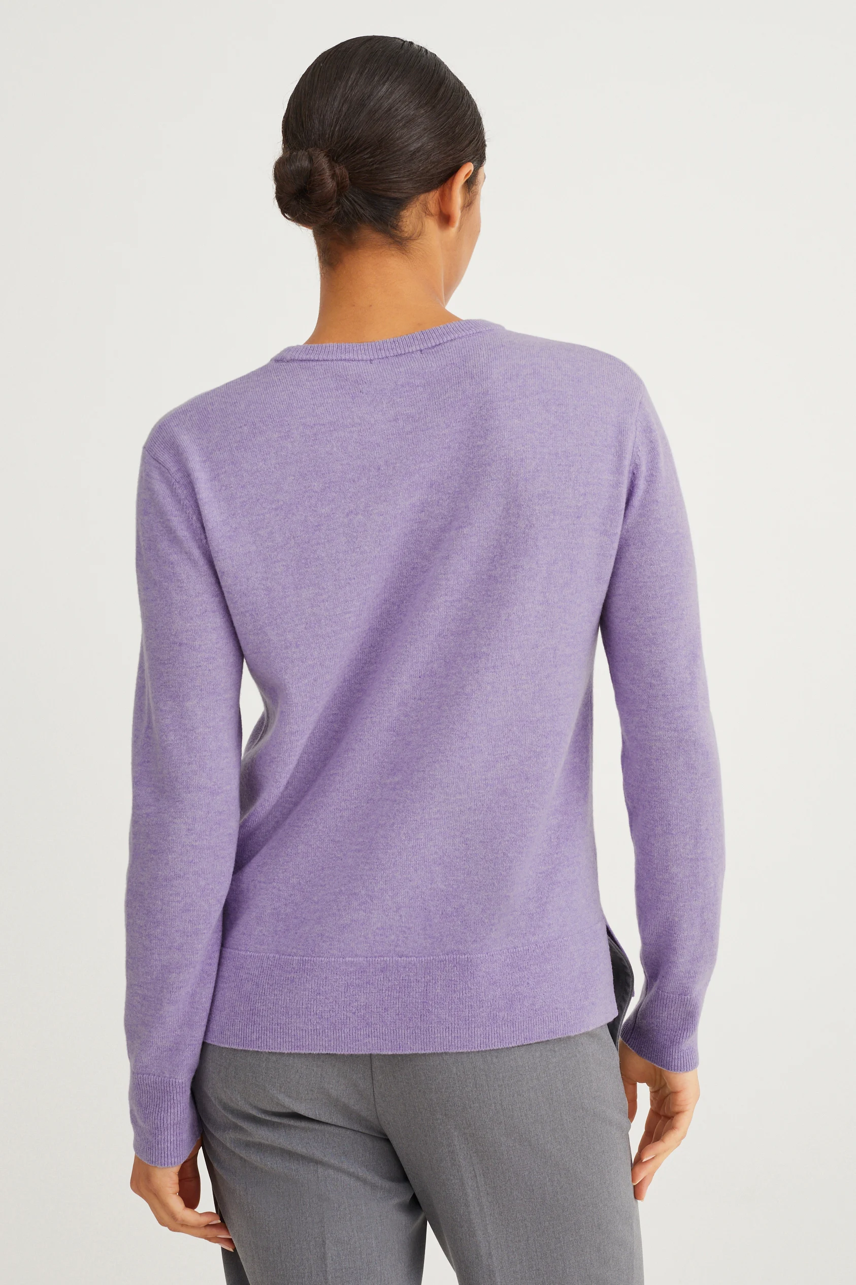 Basic jumper - wool blend with cashmere