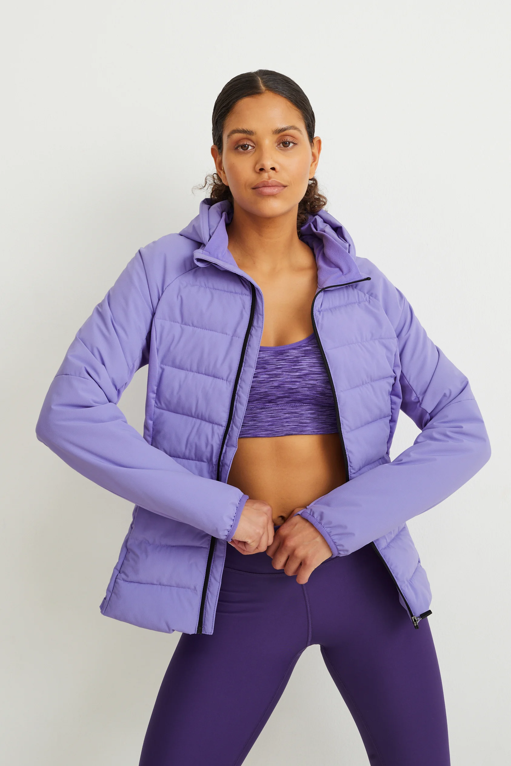 Technical jacket with hood - THERMOLITE?