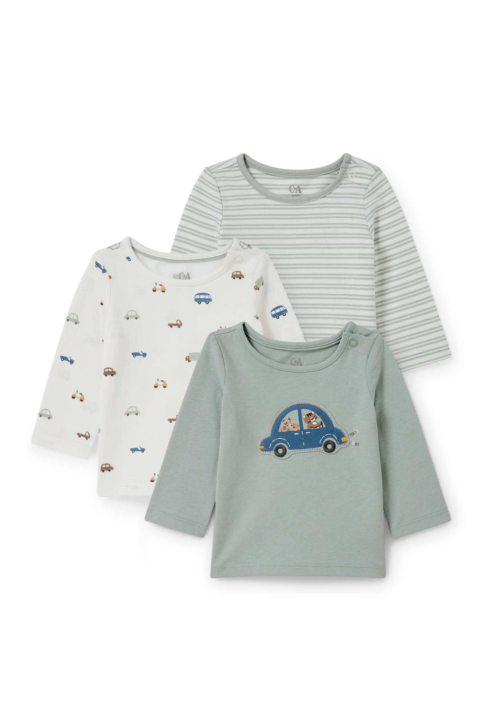 Multipack of 3 - baby long sleeve top