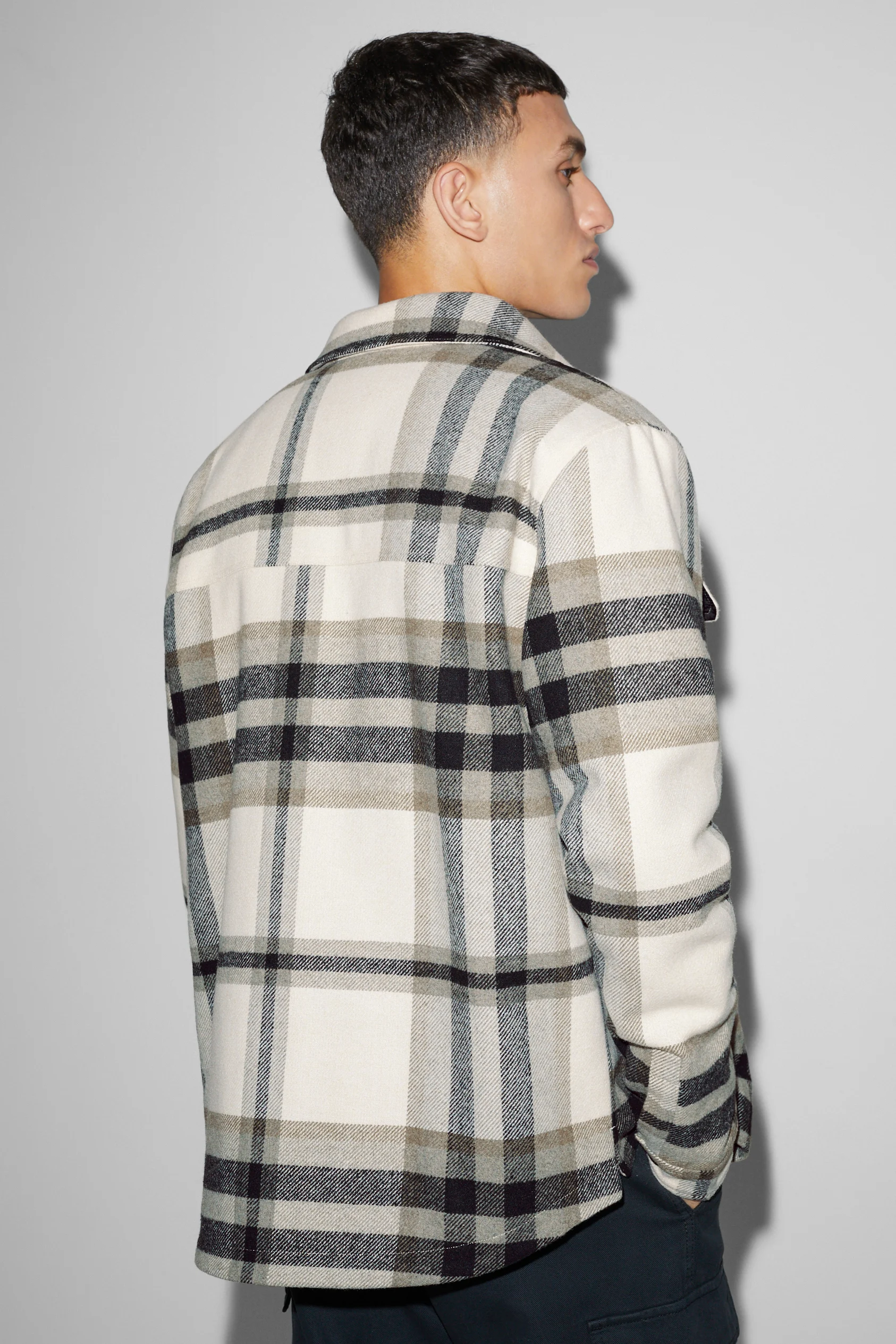 Shirt jacket - check