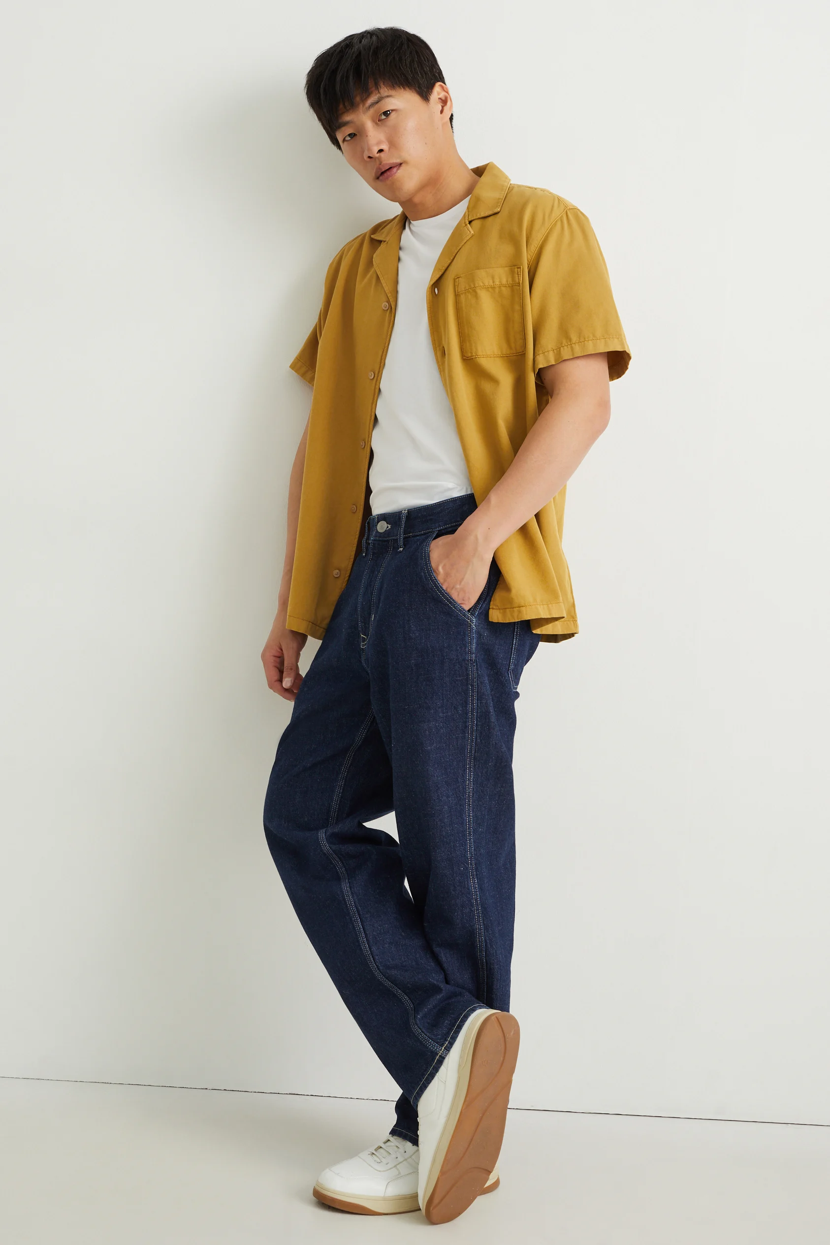 Shirt - regular fit - lapel collar