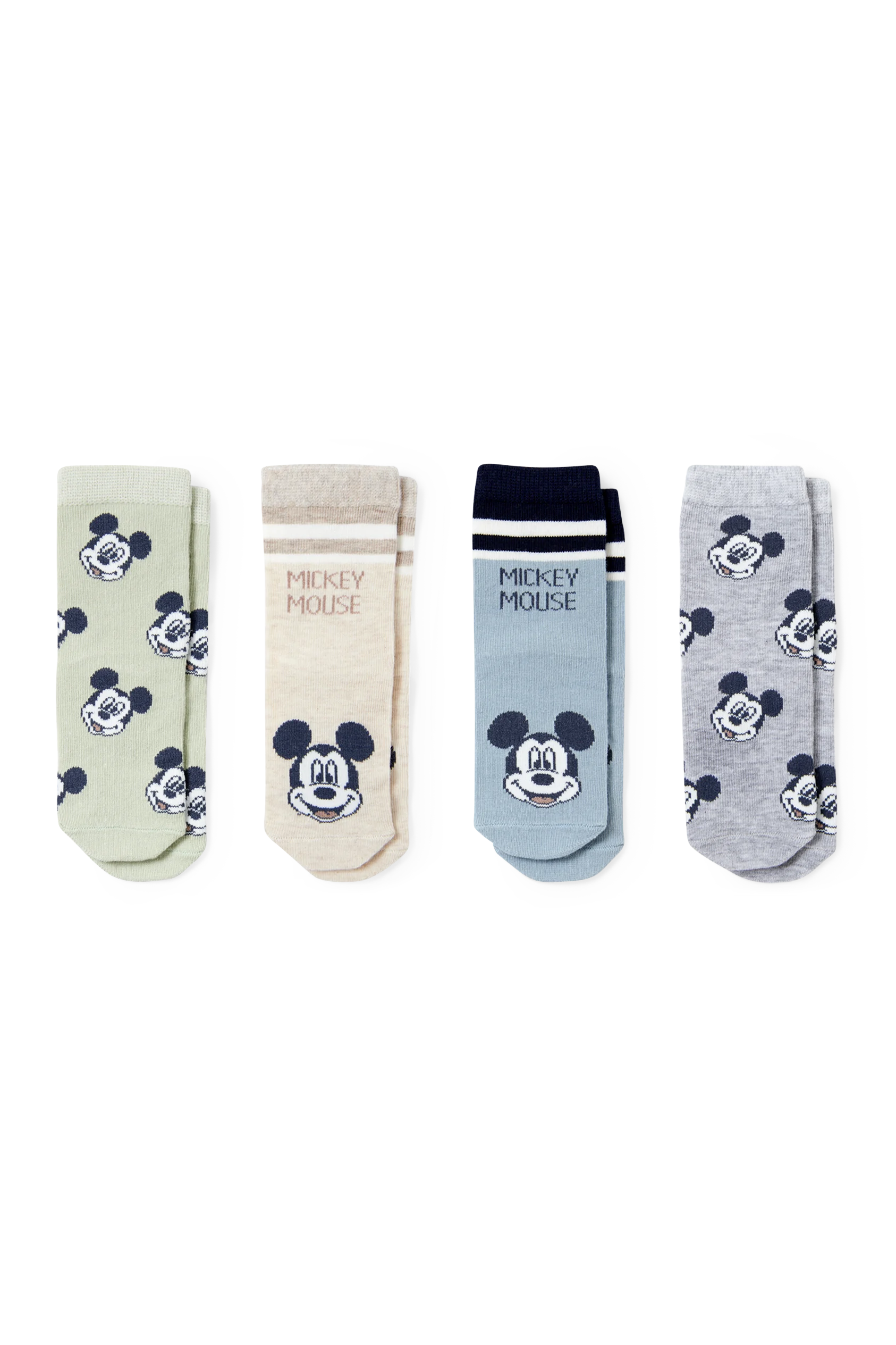 Multipack of 4 - Mickey Mouse - baby socks with motif