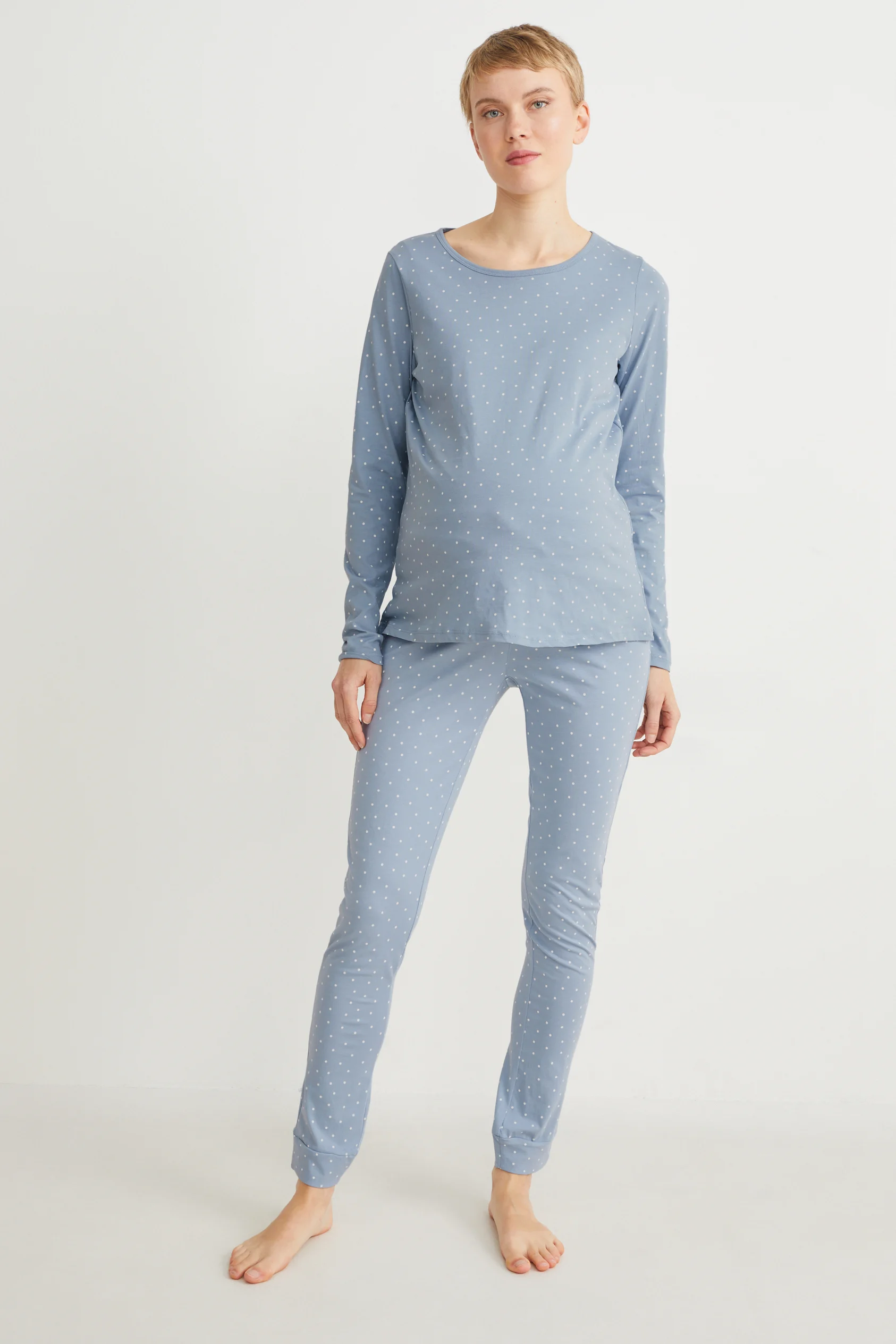 Nursing pyjamas - polka dot