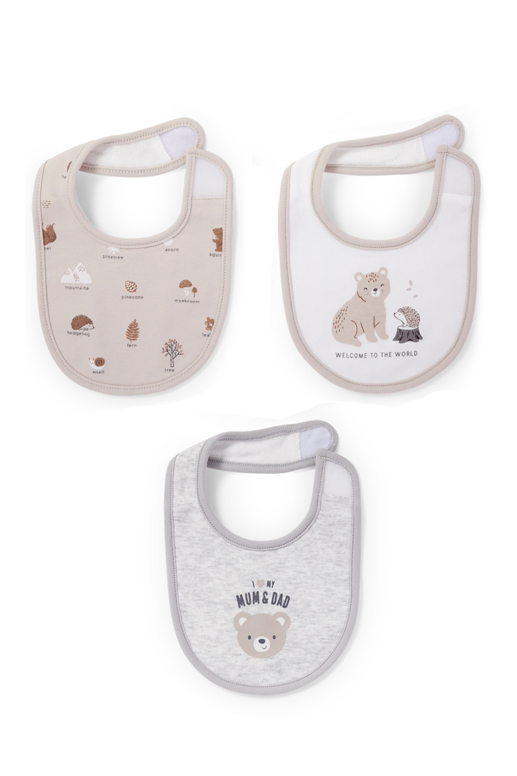 Multipack of 3 - baby bib