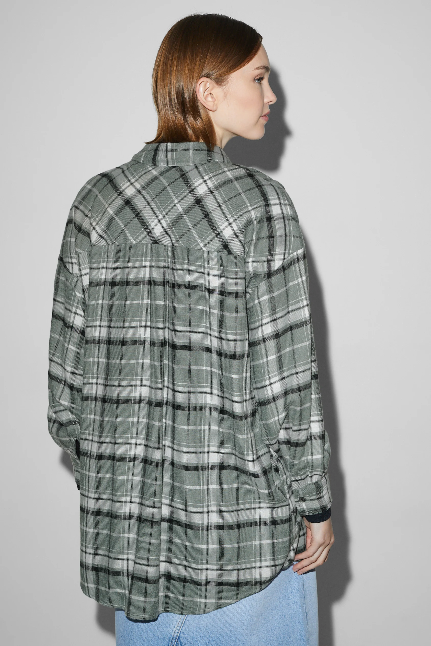 CLOCKHOUSE - flannel blouse - check
