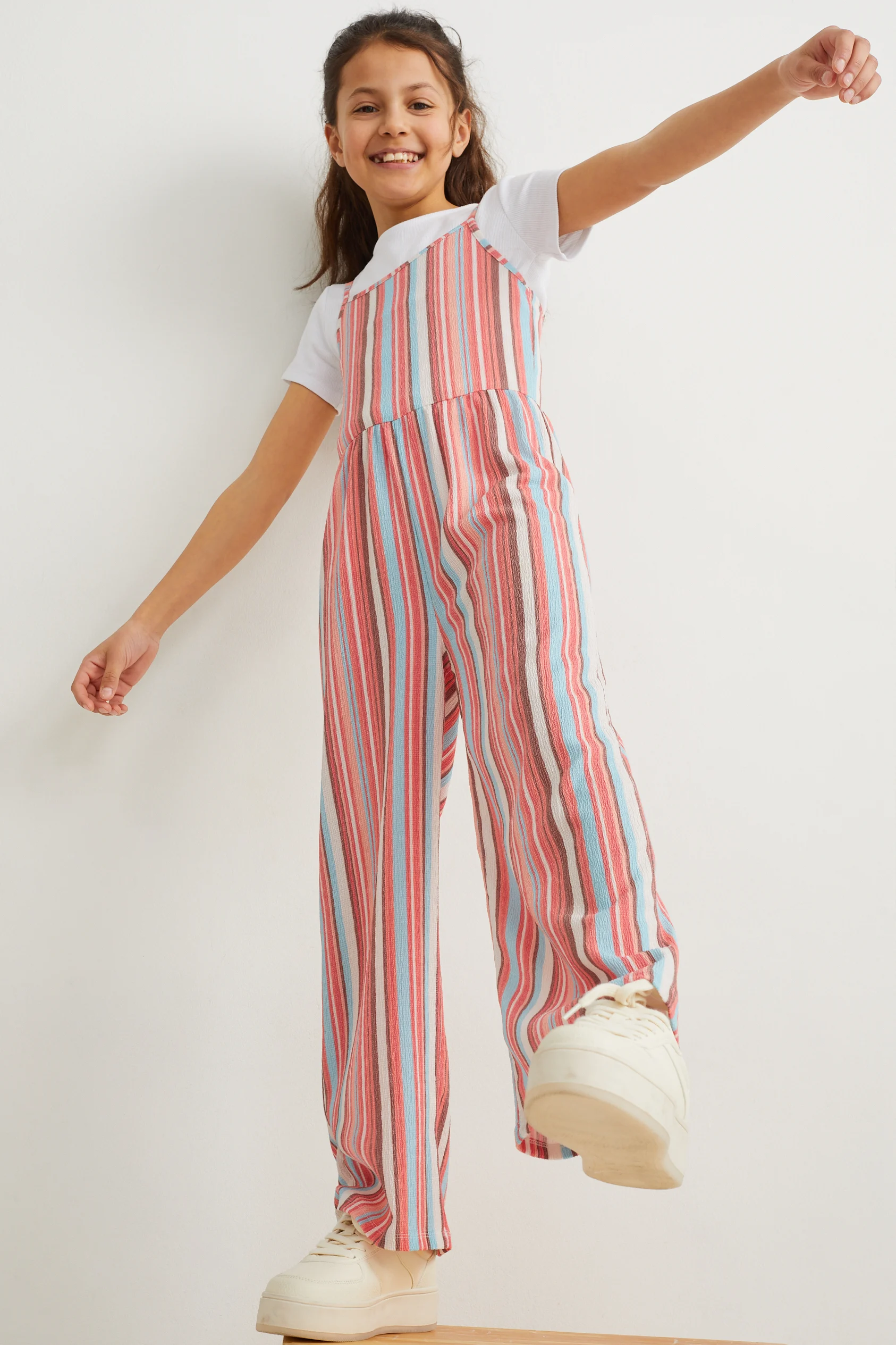 Set - short sleeve T-shirt and jumpsuit - 2 piece