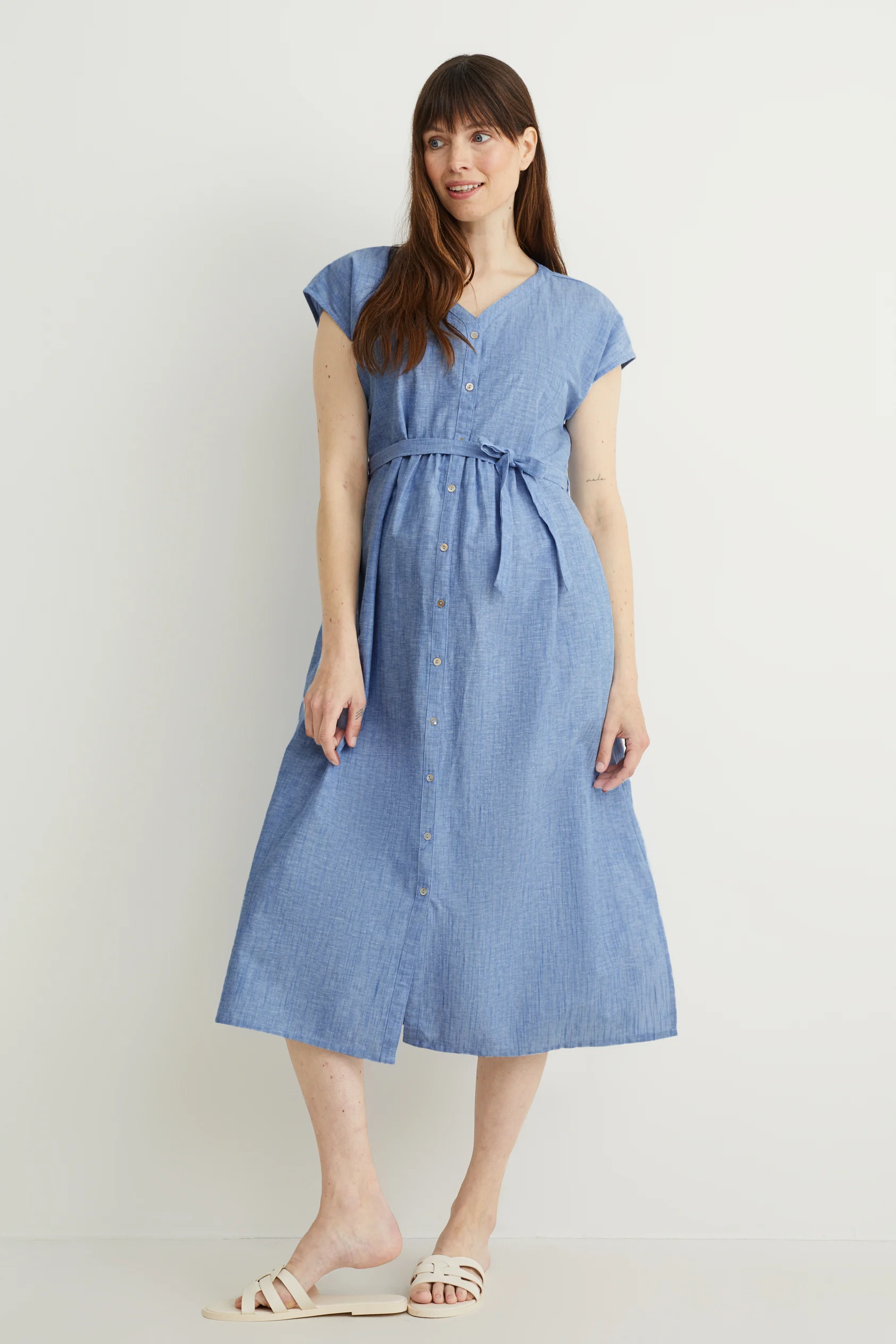 Nursing shirt dress