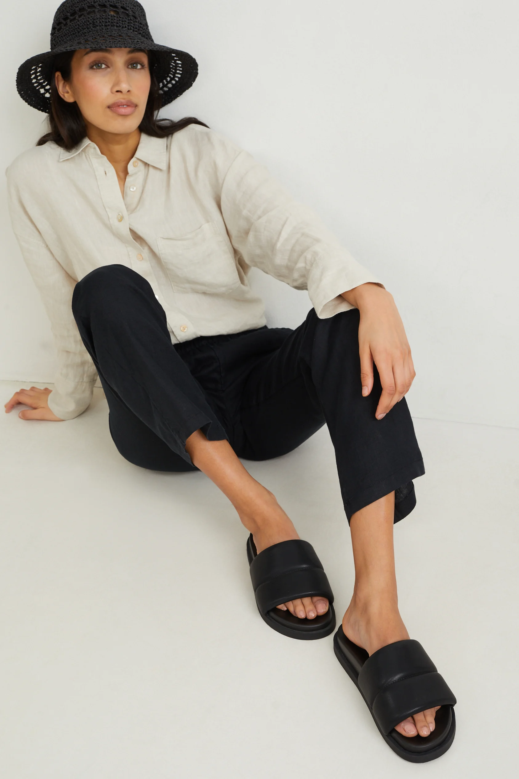 Sandals - faux leather