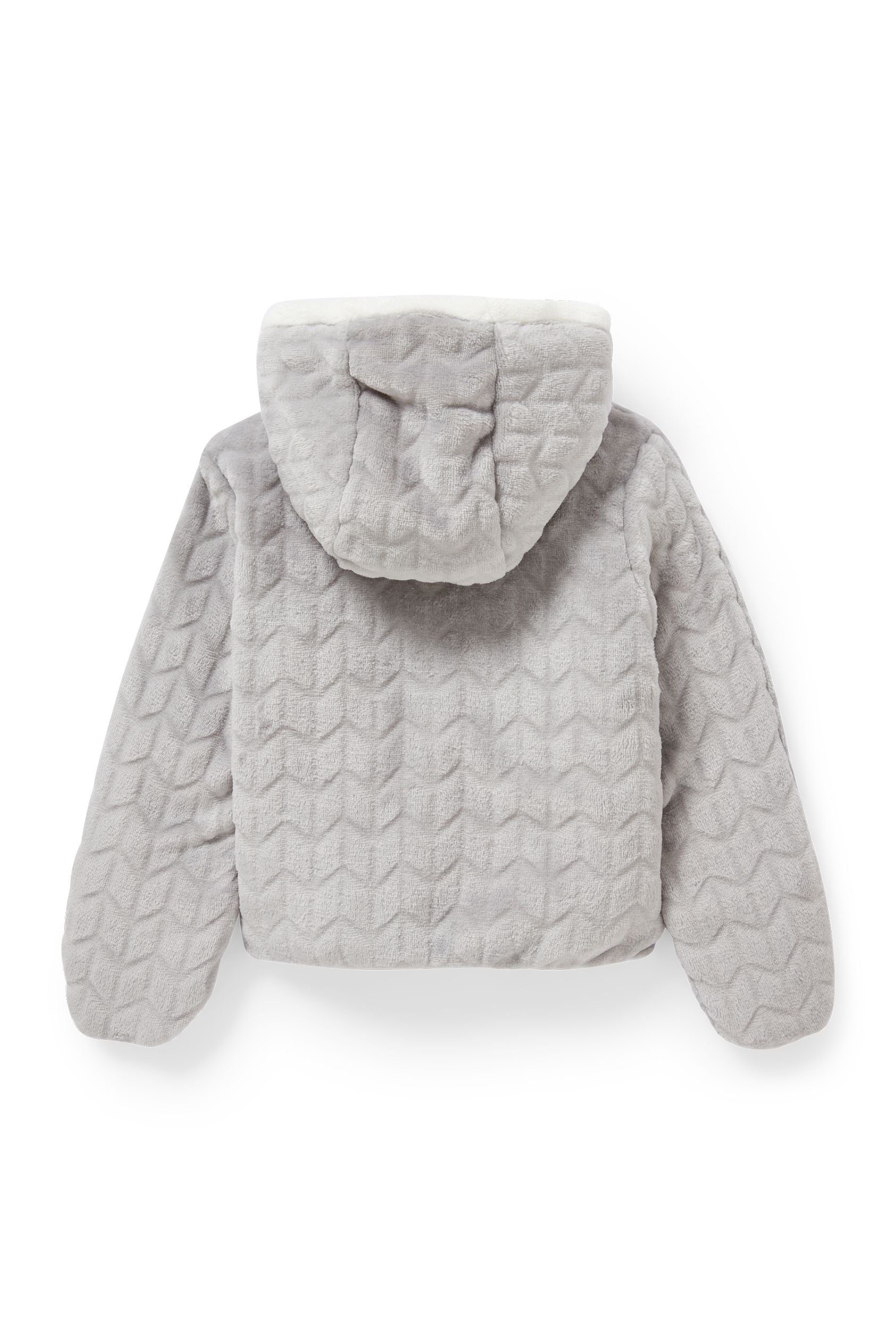 Baby fleece jacket with hood