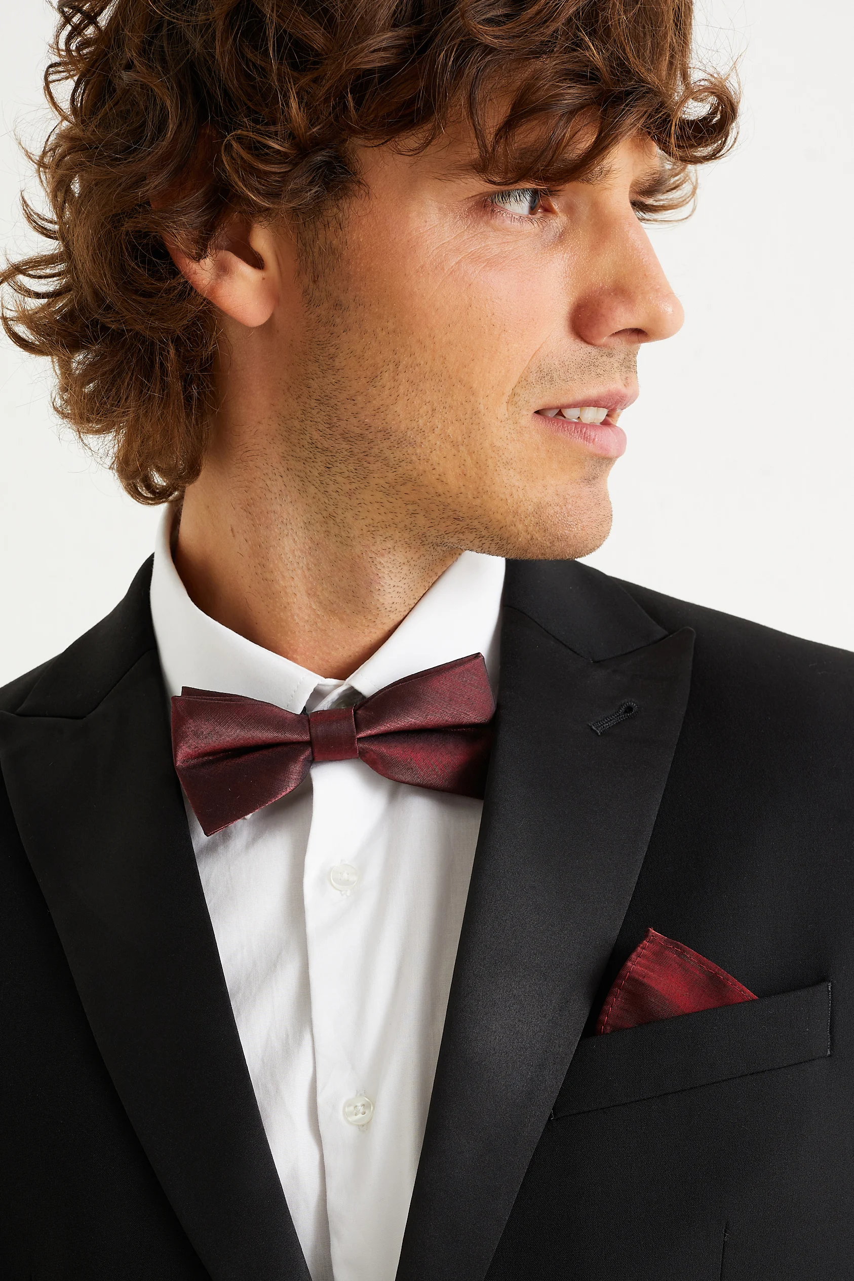 Set - bow tie and pocket square - 2 piece