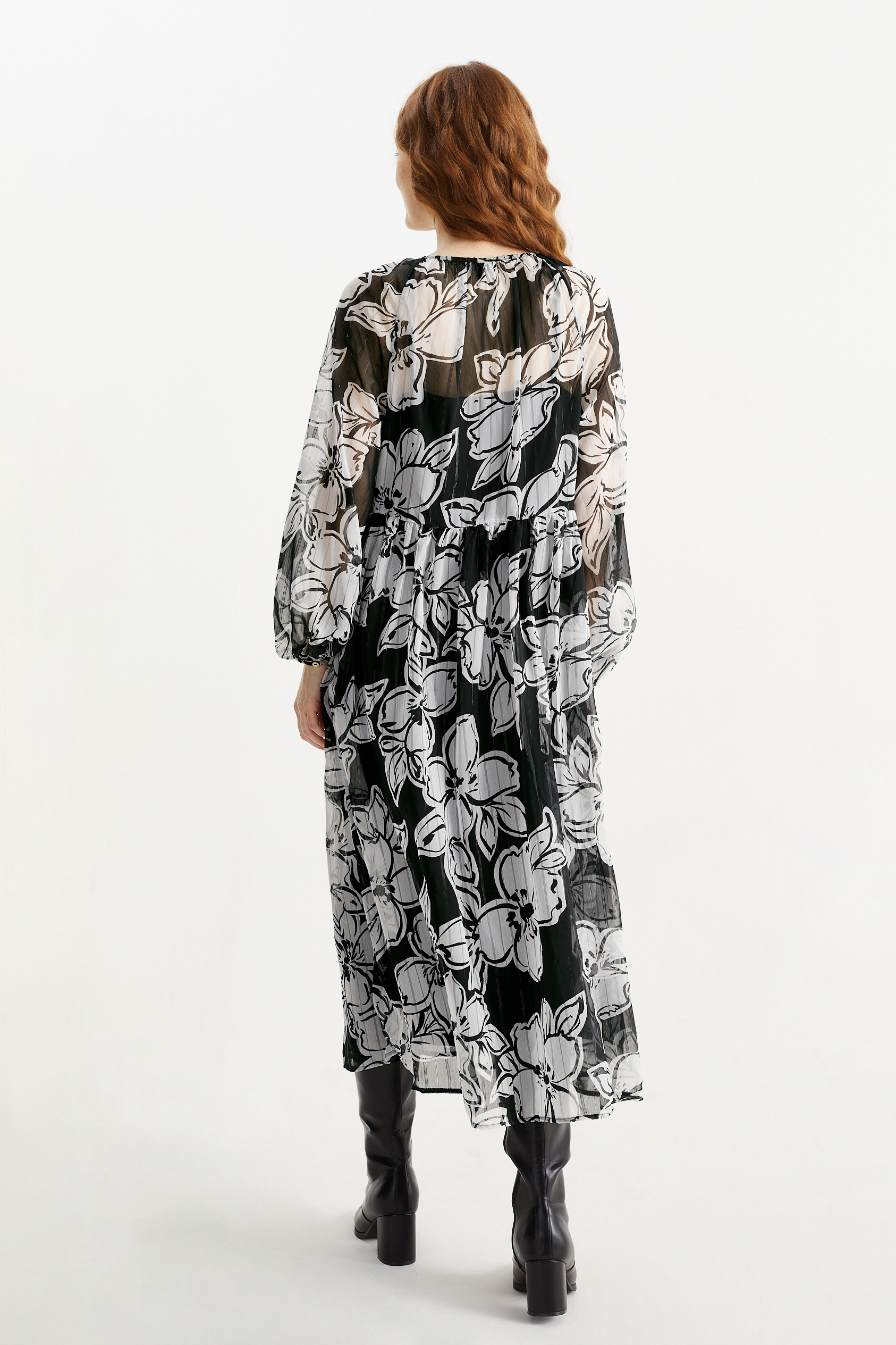 Chiffon dress - floral