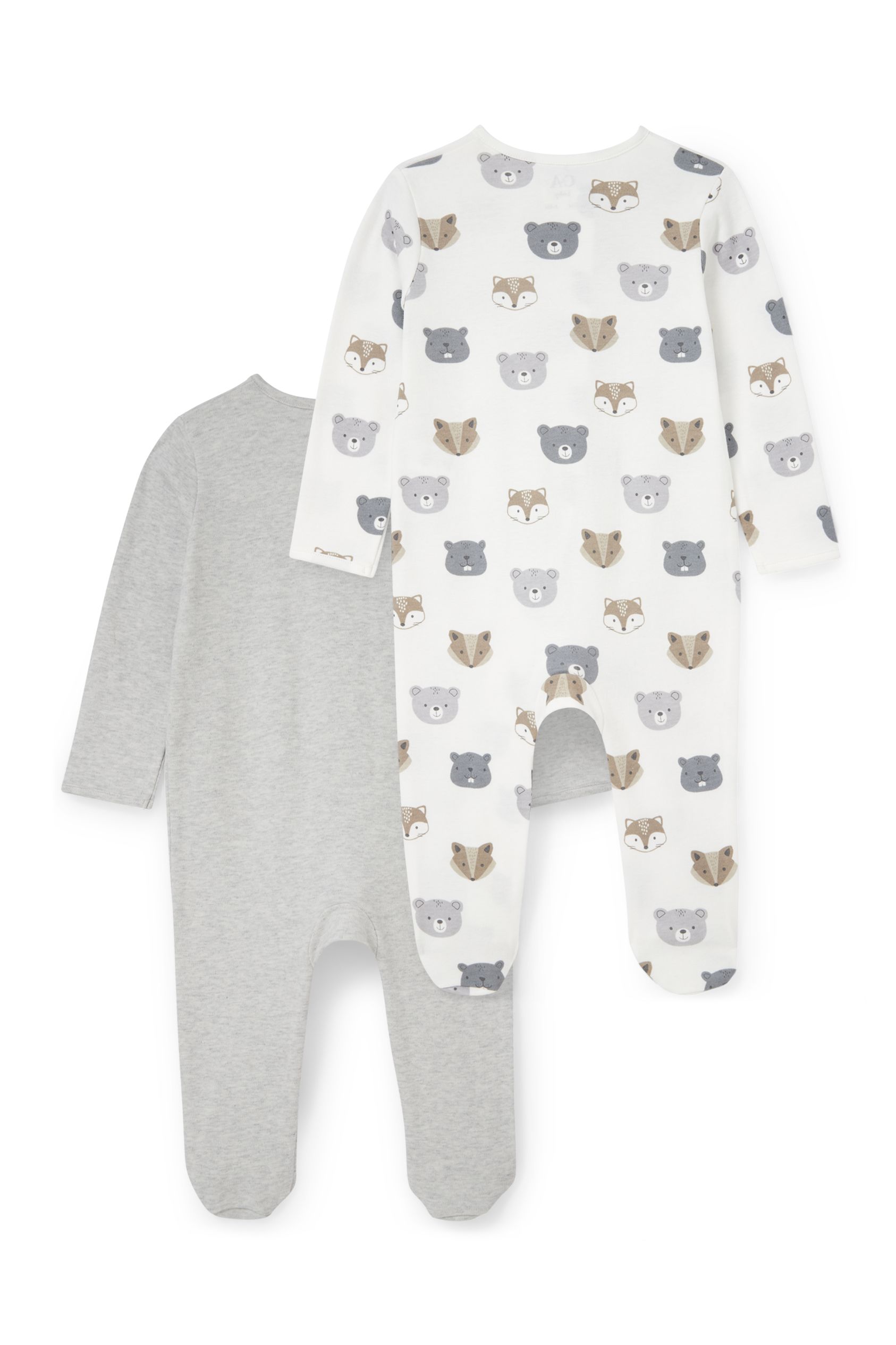 Multipack of 2 - baby sleepsuit
