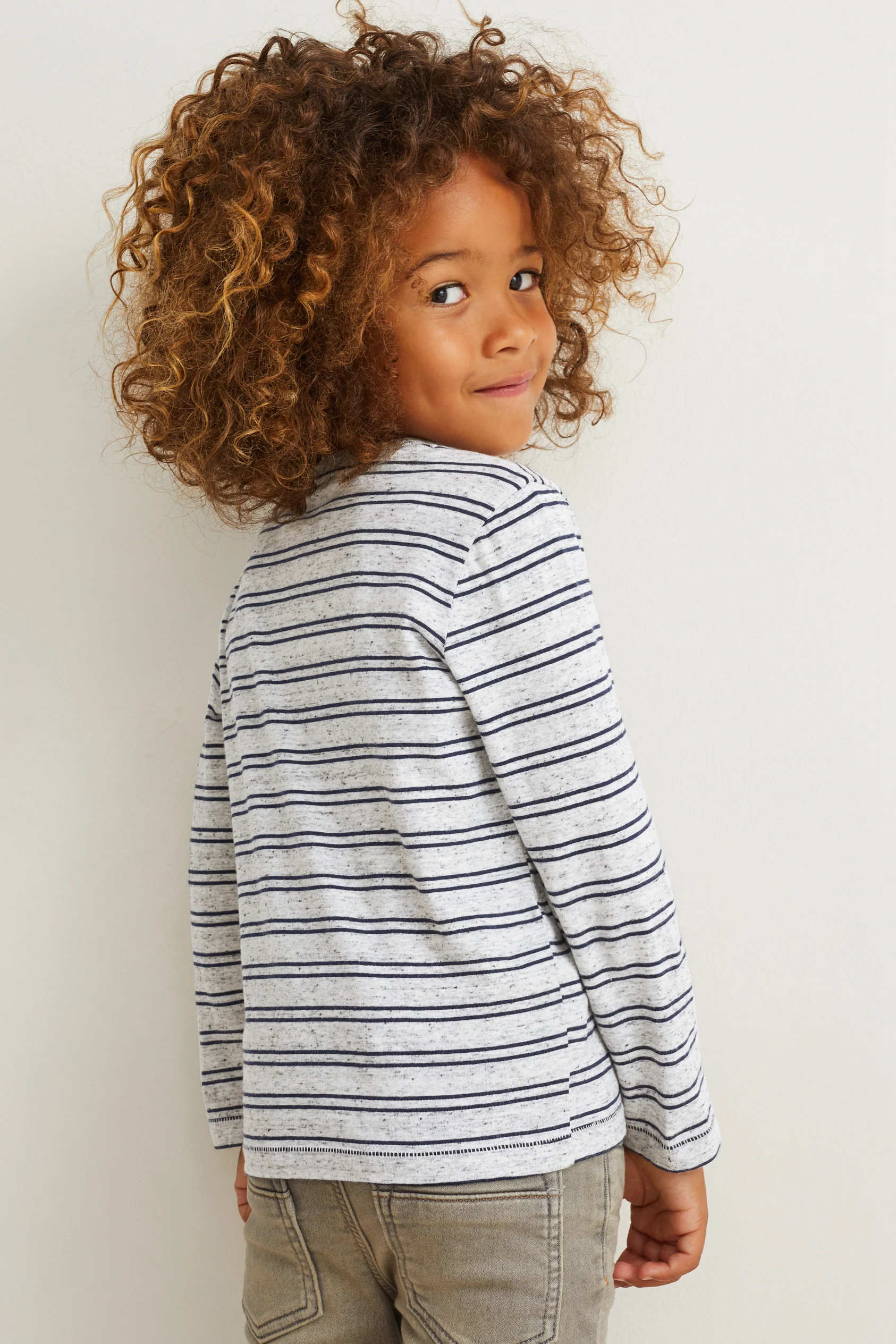 Long sleeve top - striped