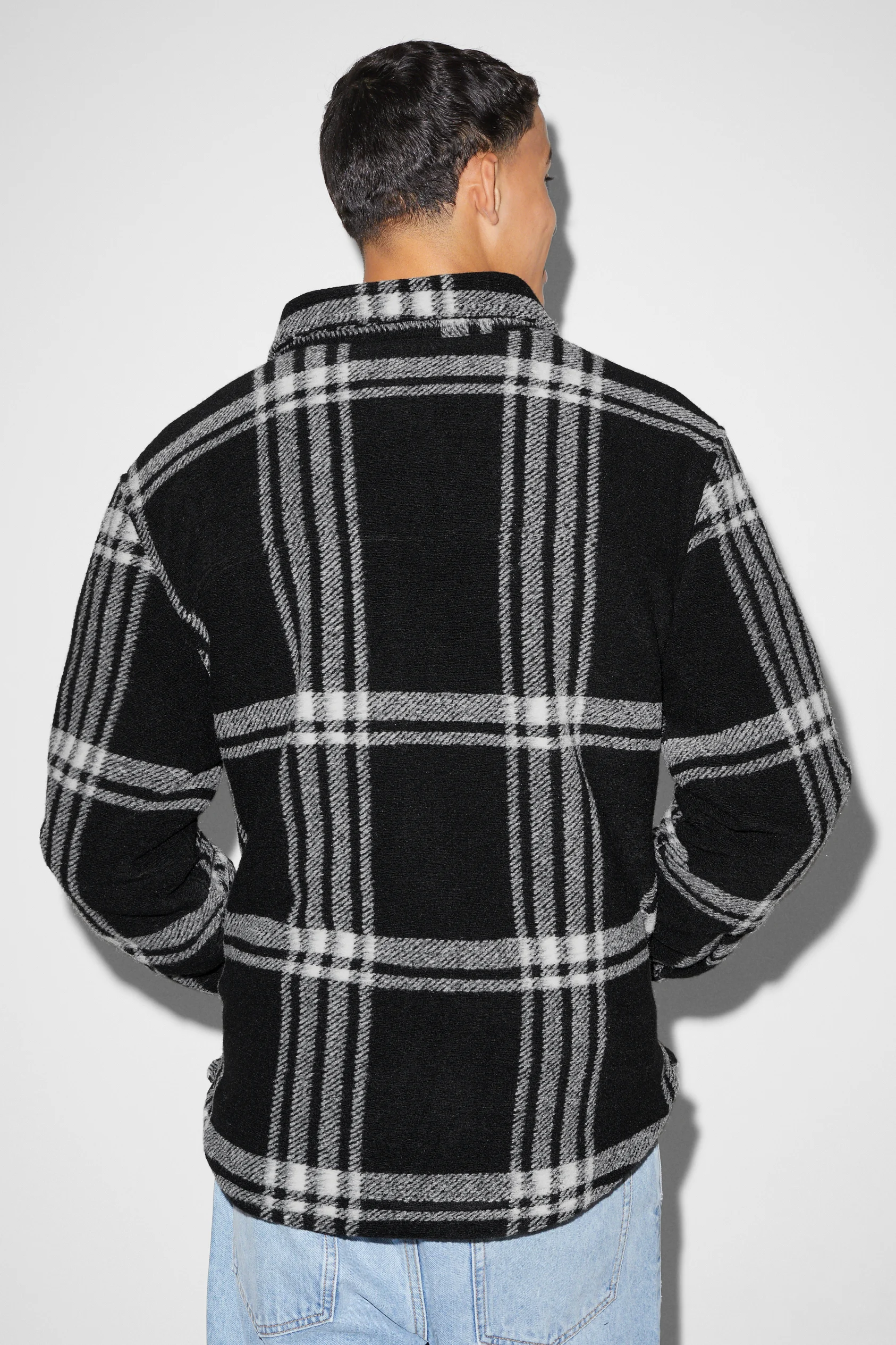 Shirt jacket - check