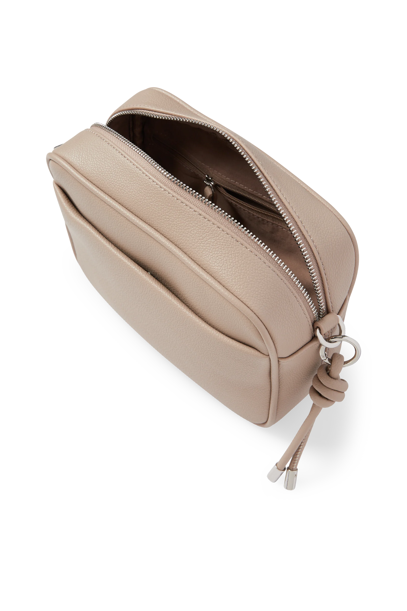 Shoulder bag with detachable bag strap - faux leather