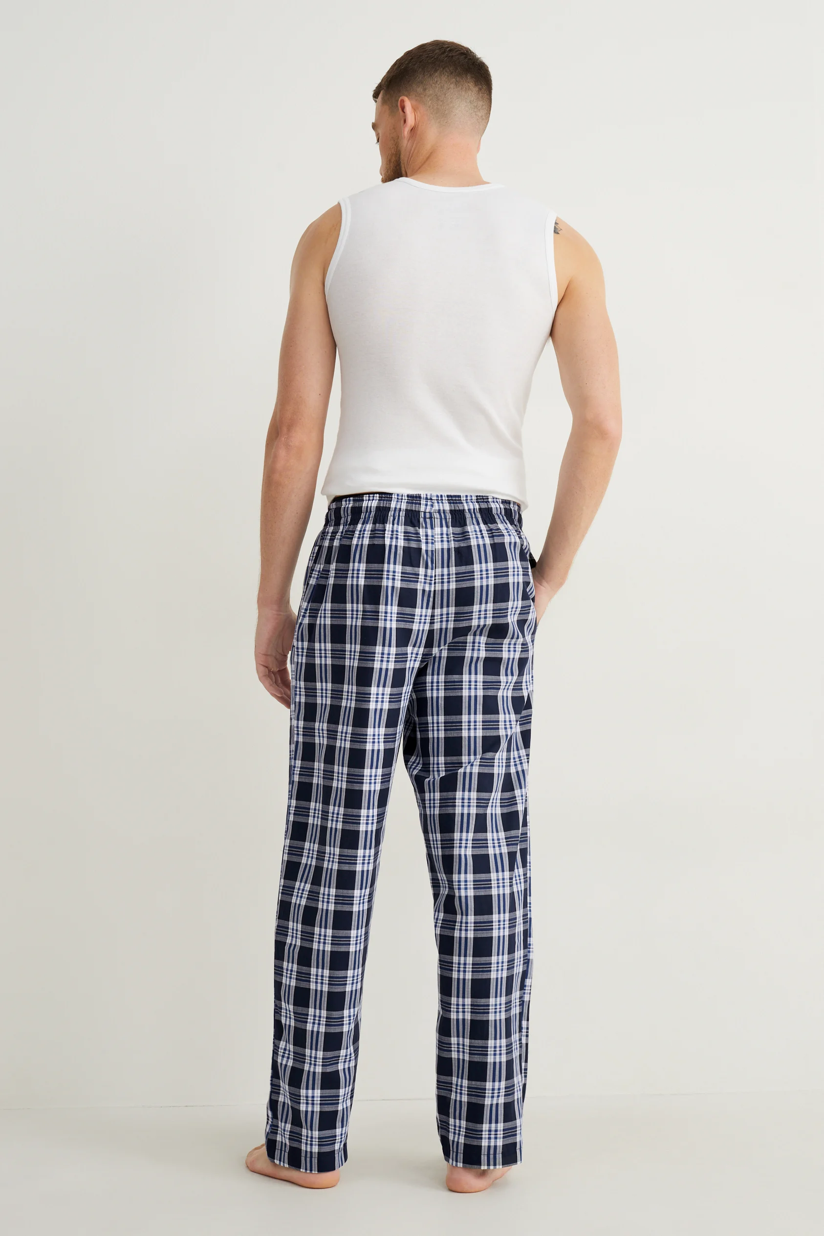 Multipack of 2 - pyjama bottoms - check