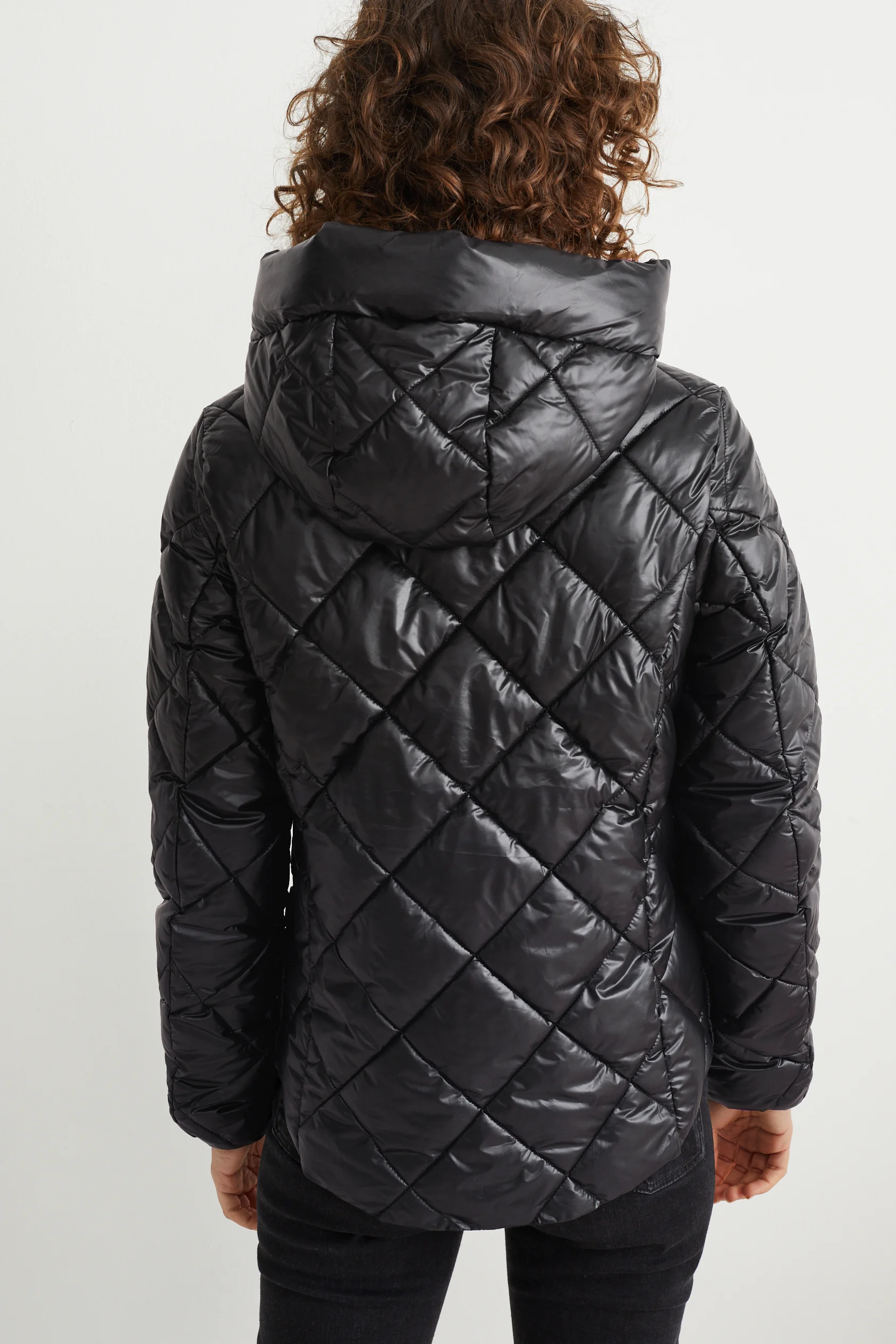 Quilted jacket with hood