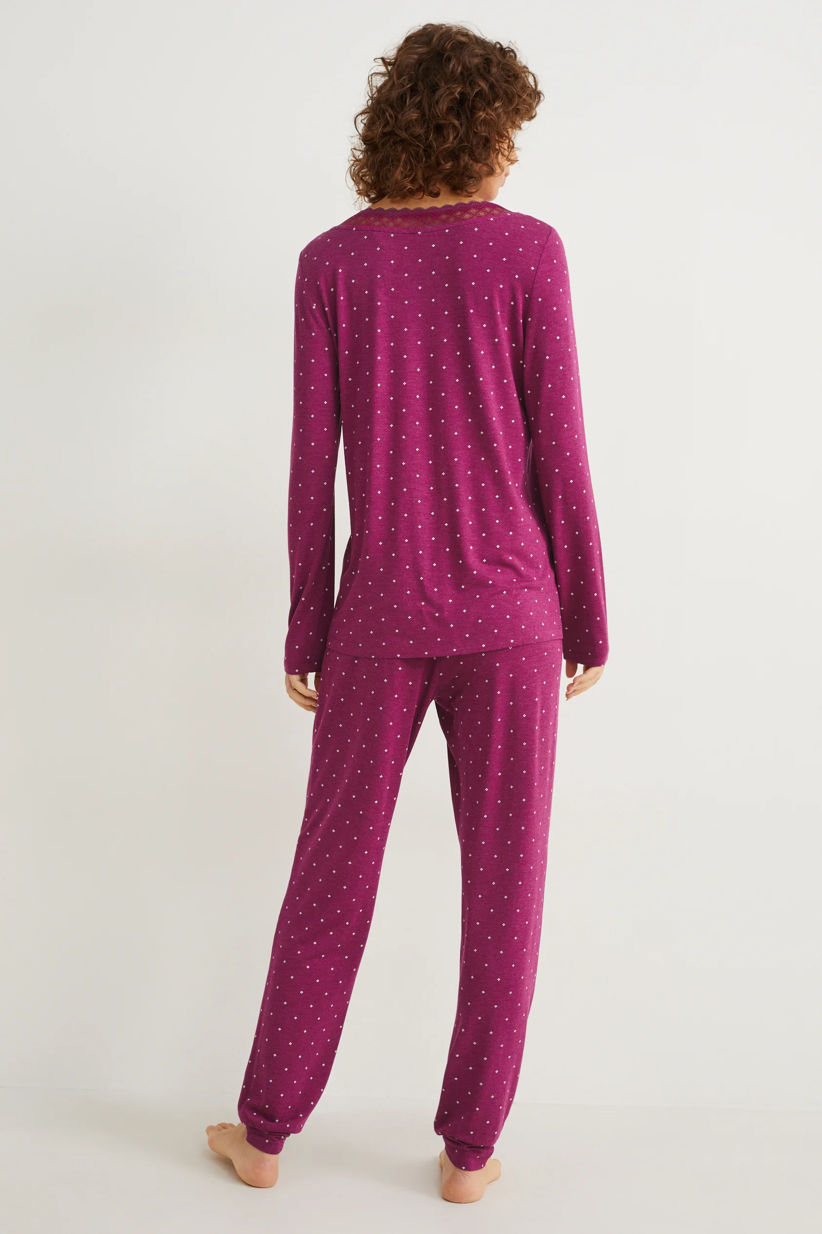 Viscose pyjamas - patterned