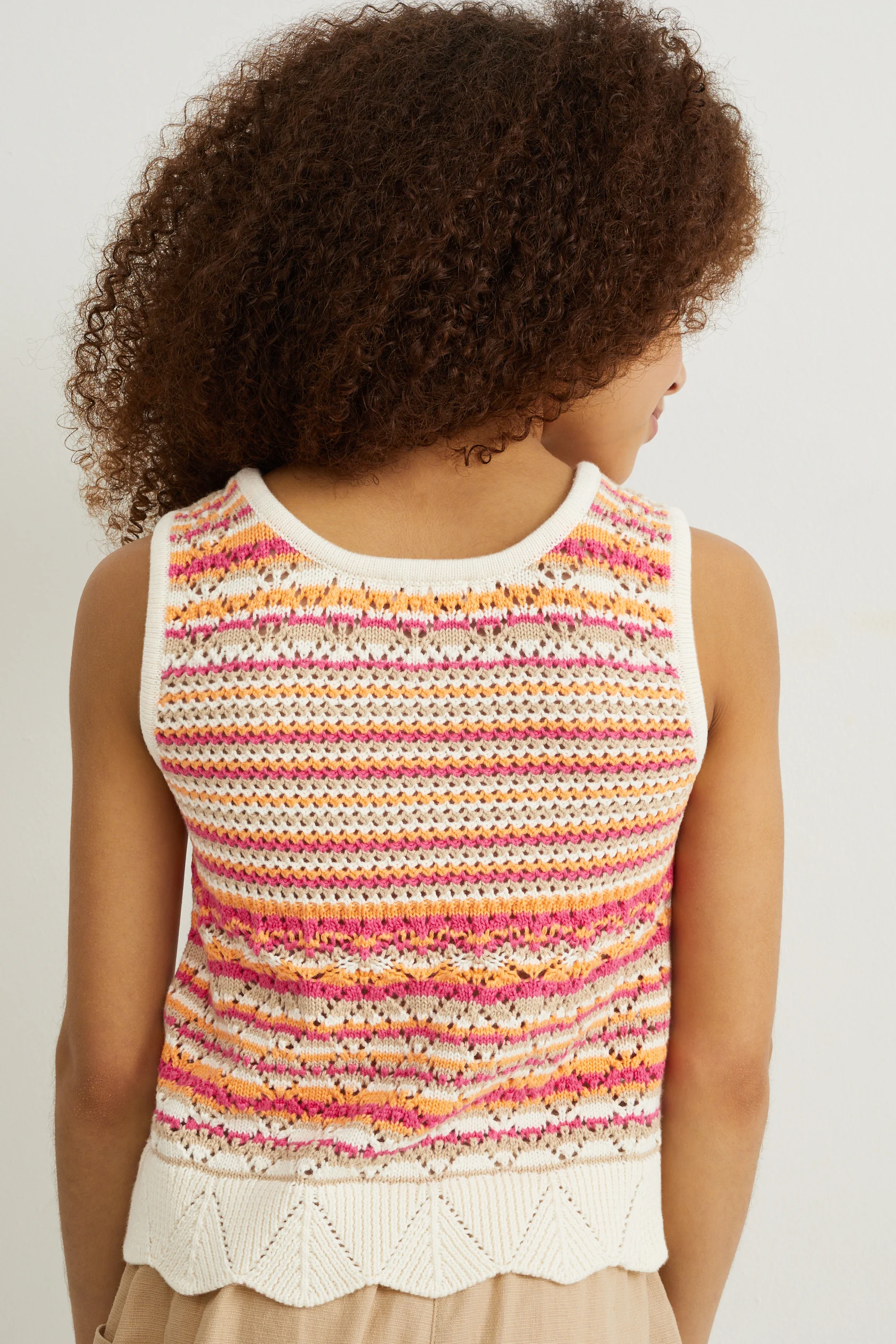 Knitted top - striped