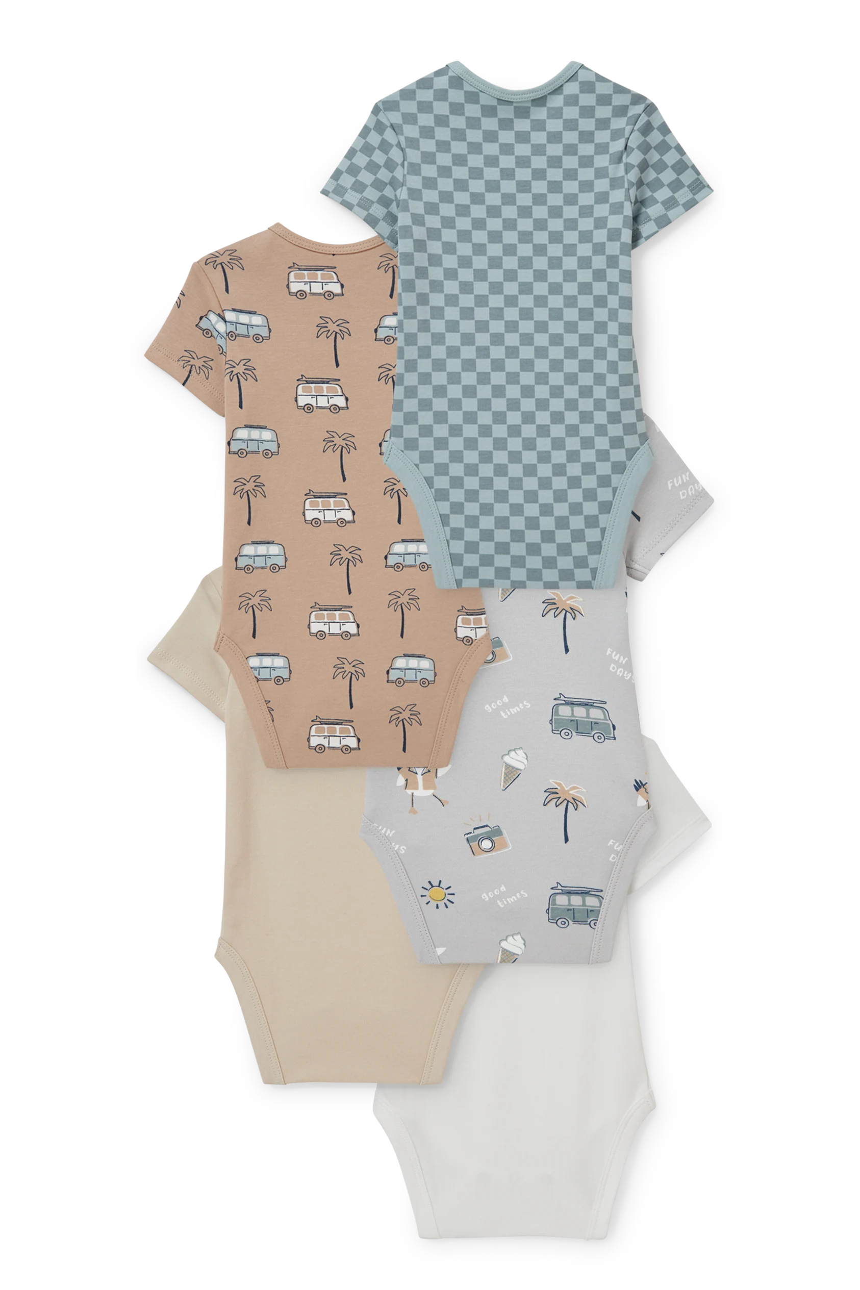 Multipack of 5 - baby bodysuit