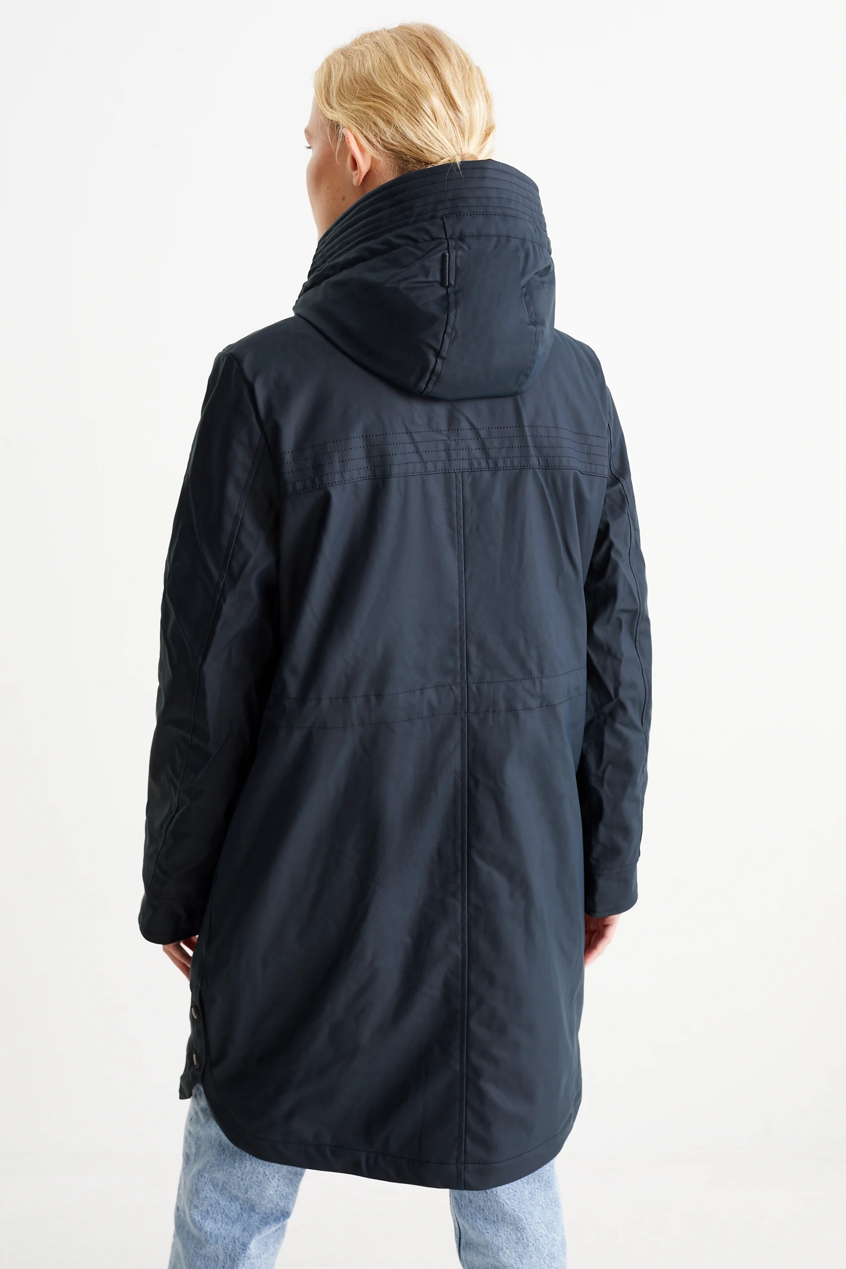 Parka with hood