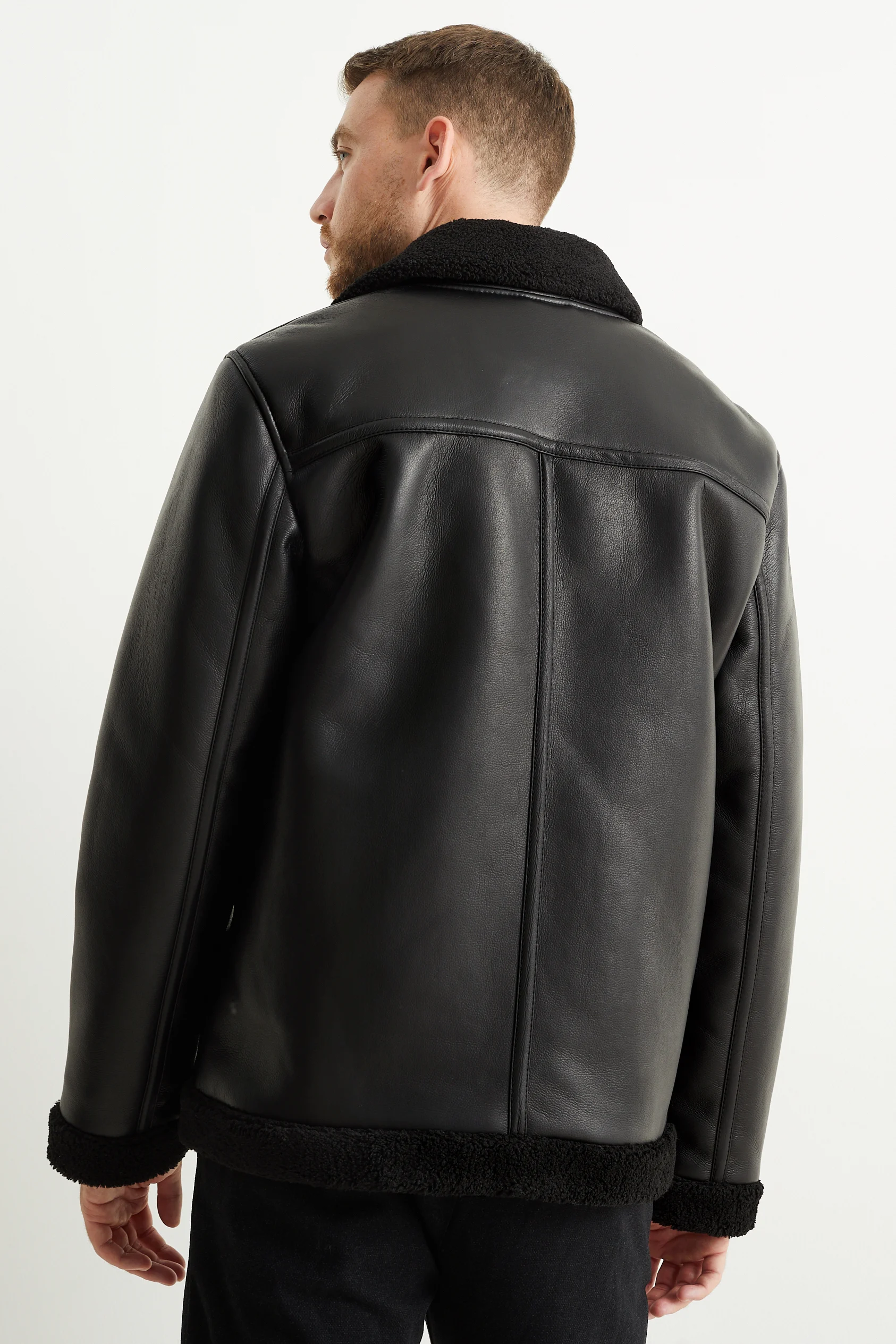Shearling jacket - faux leather