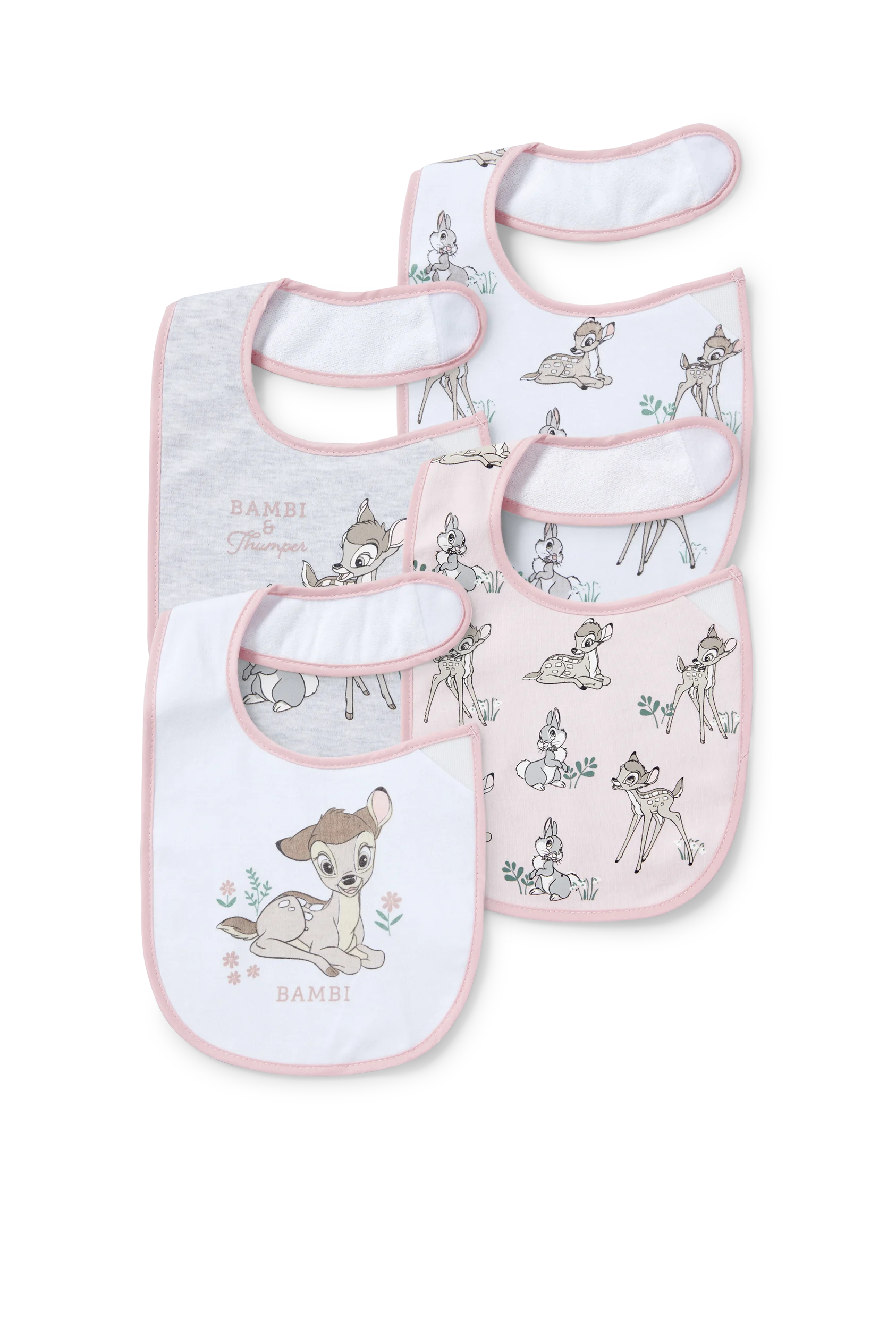 Multipack of 4 - Bambi - baby bib