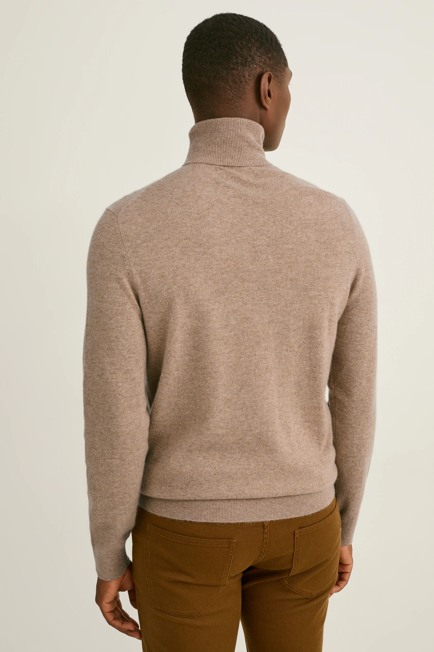 Cashmere polo neck jumper
