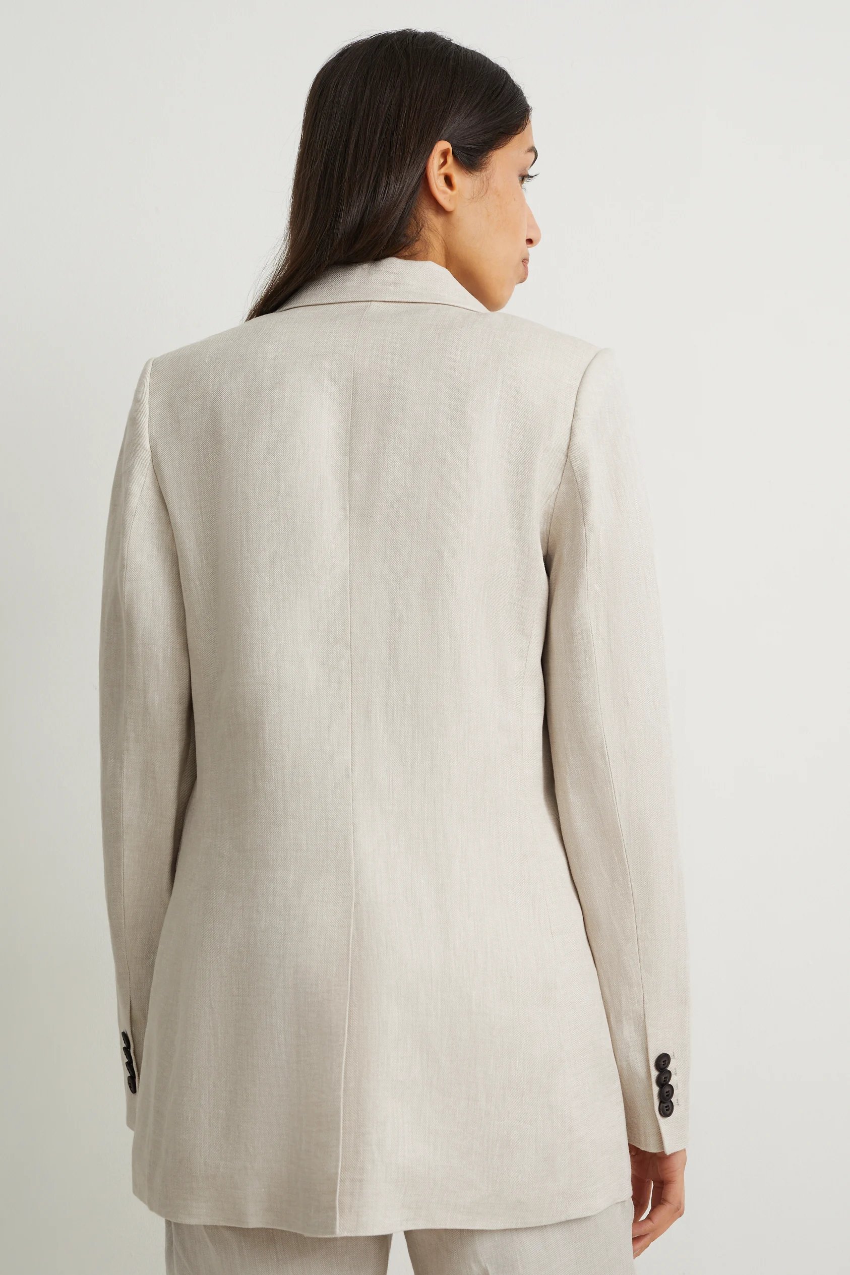 Linen business blazer - regular fit