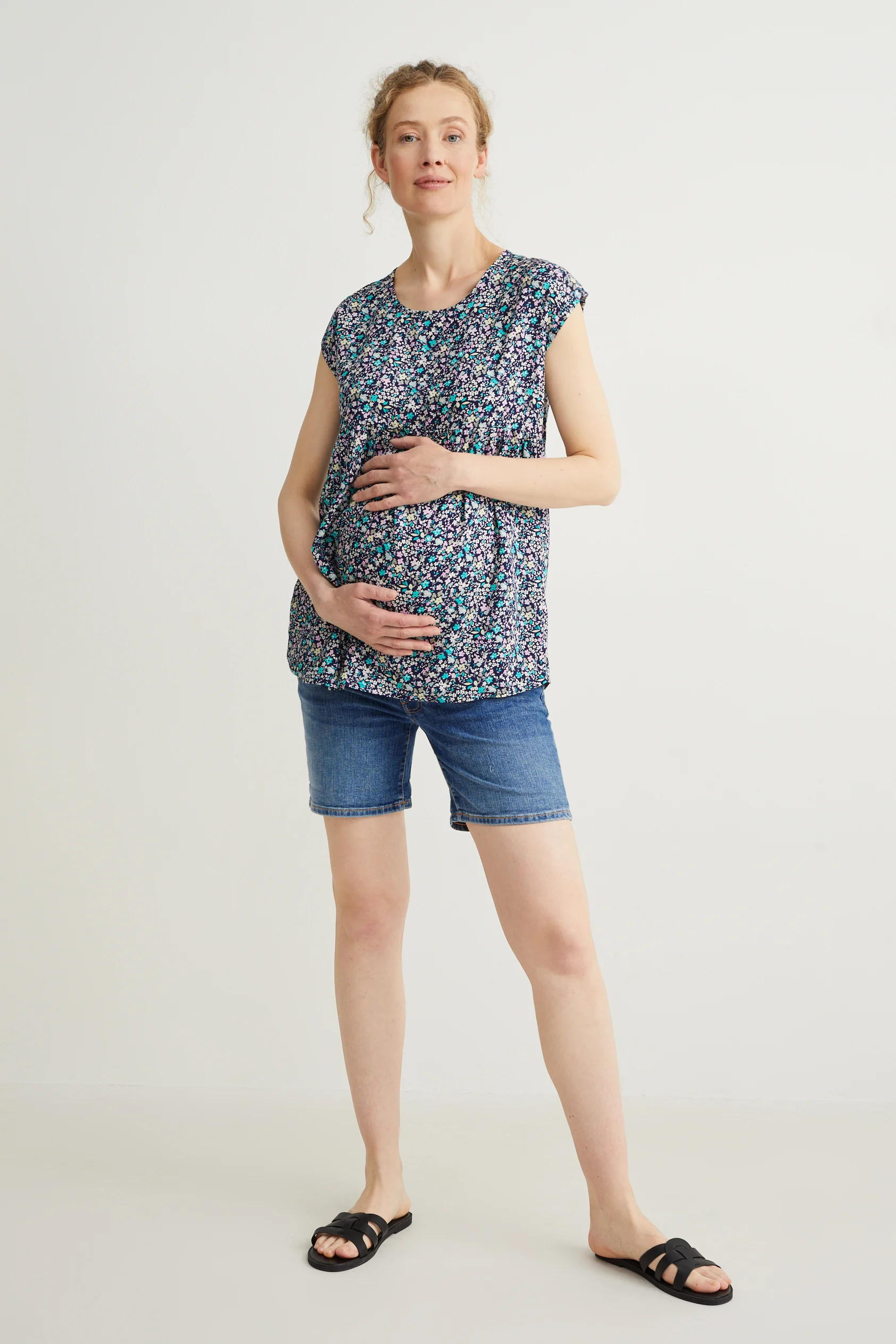 Maternity jeans - denim shorts - LYCRA?