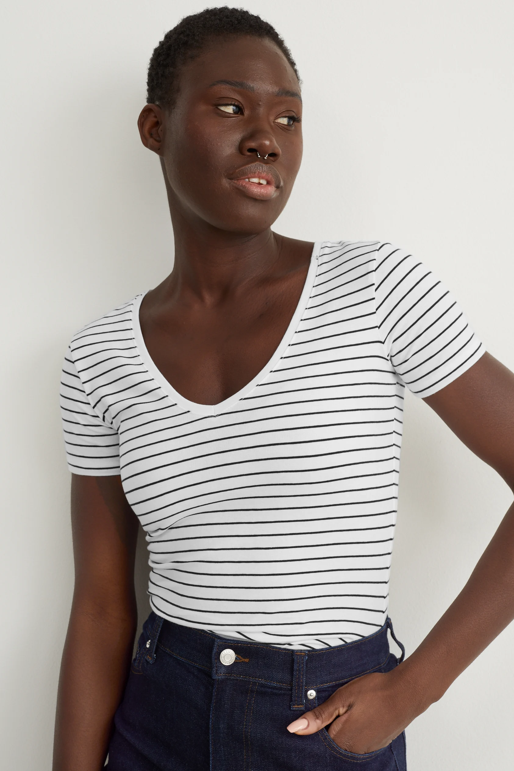 Basic T-shirt - striped